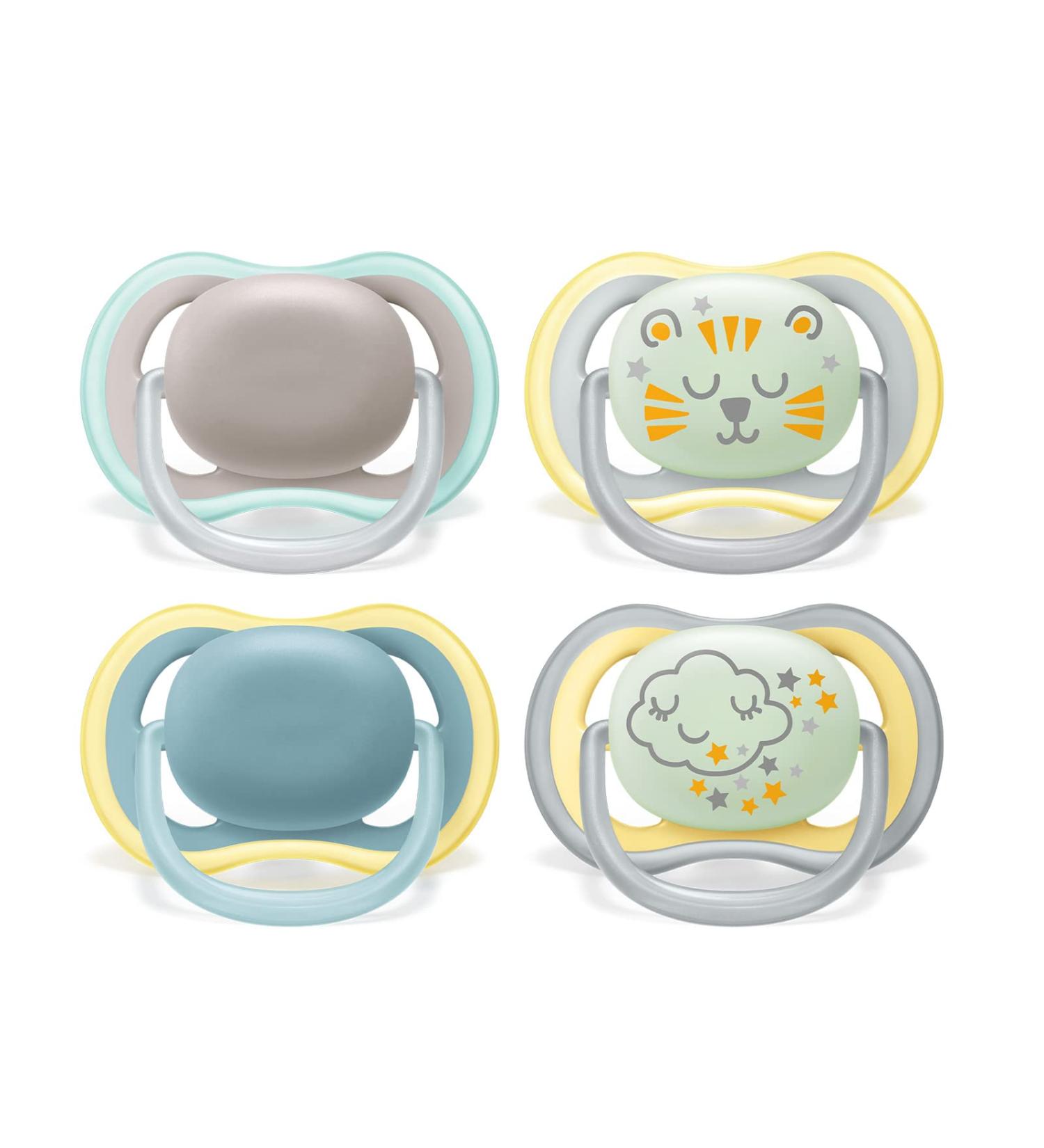 Philips Avent Ultra Air Pacifier Pack - 4 Breathable Pacifiers for 18m+ | SCF349/43 - Buy Online on SooperMarket.com
