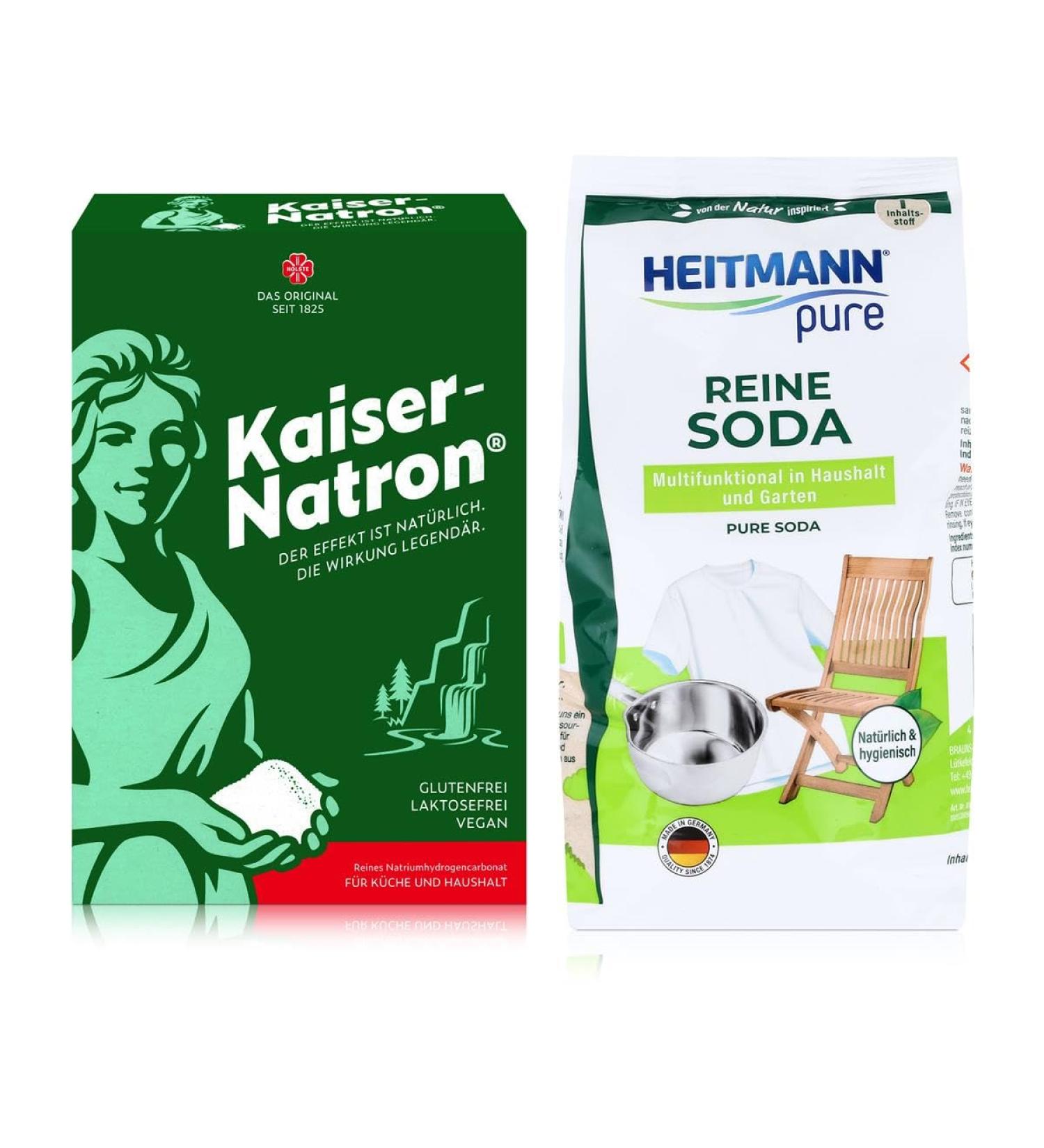 250g Original Kaiser-Natron Powder + 500g Heitmann Pure Soda