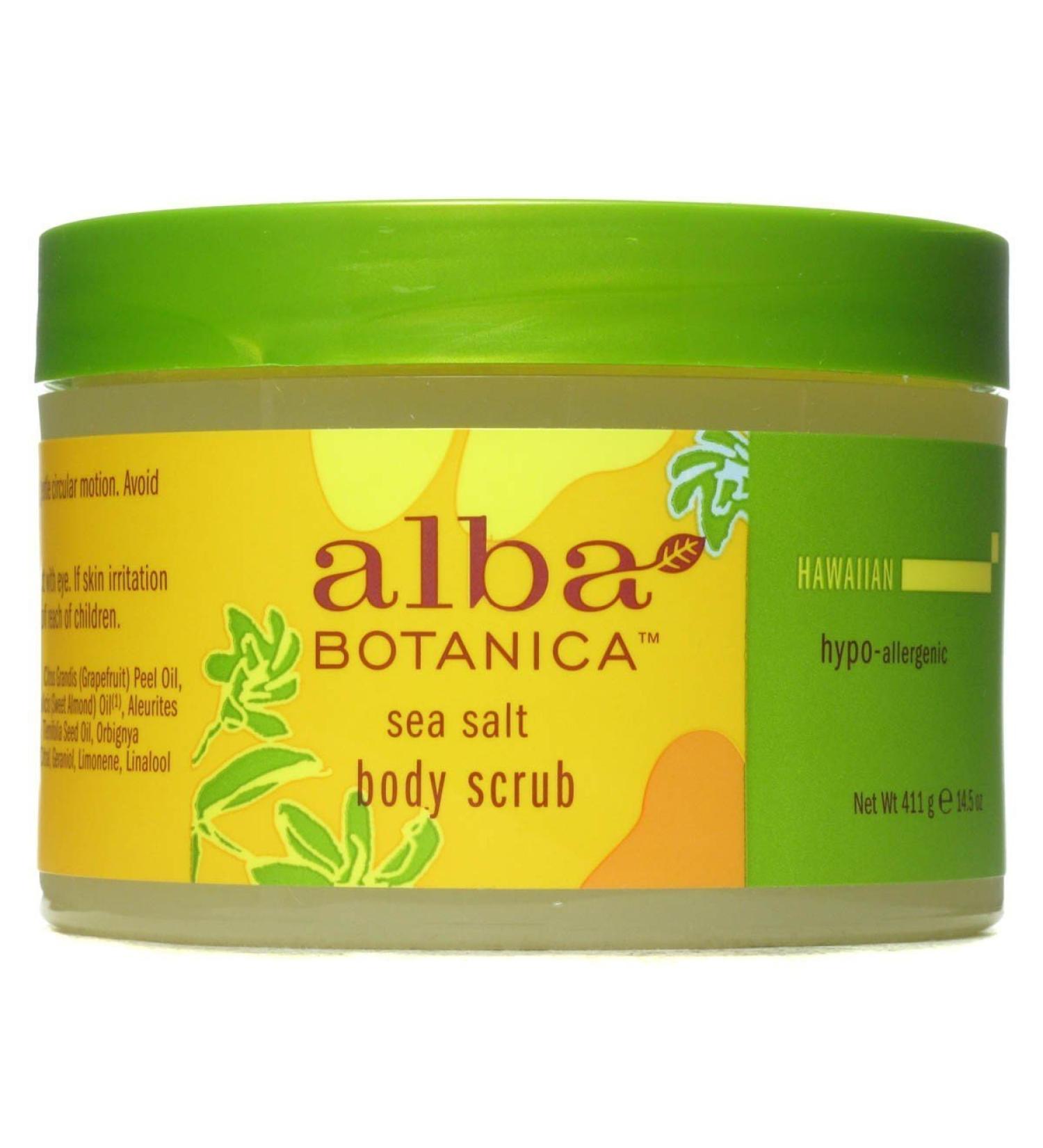 ALBA BOTANICA Body Scrub SEA Salt 14.5 OZ