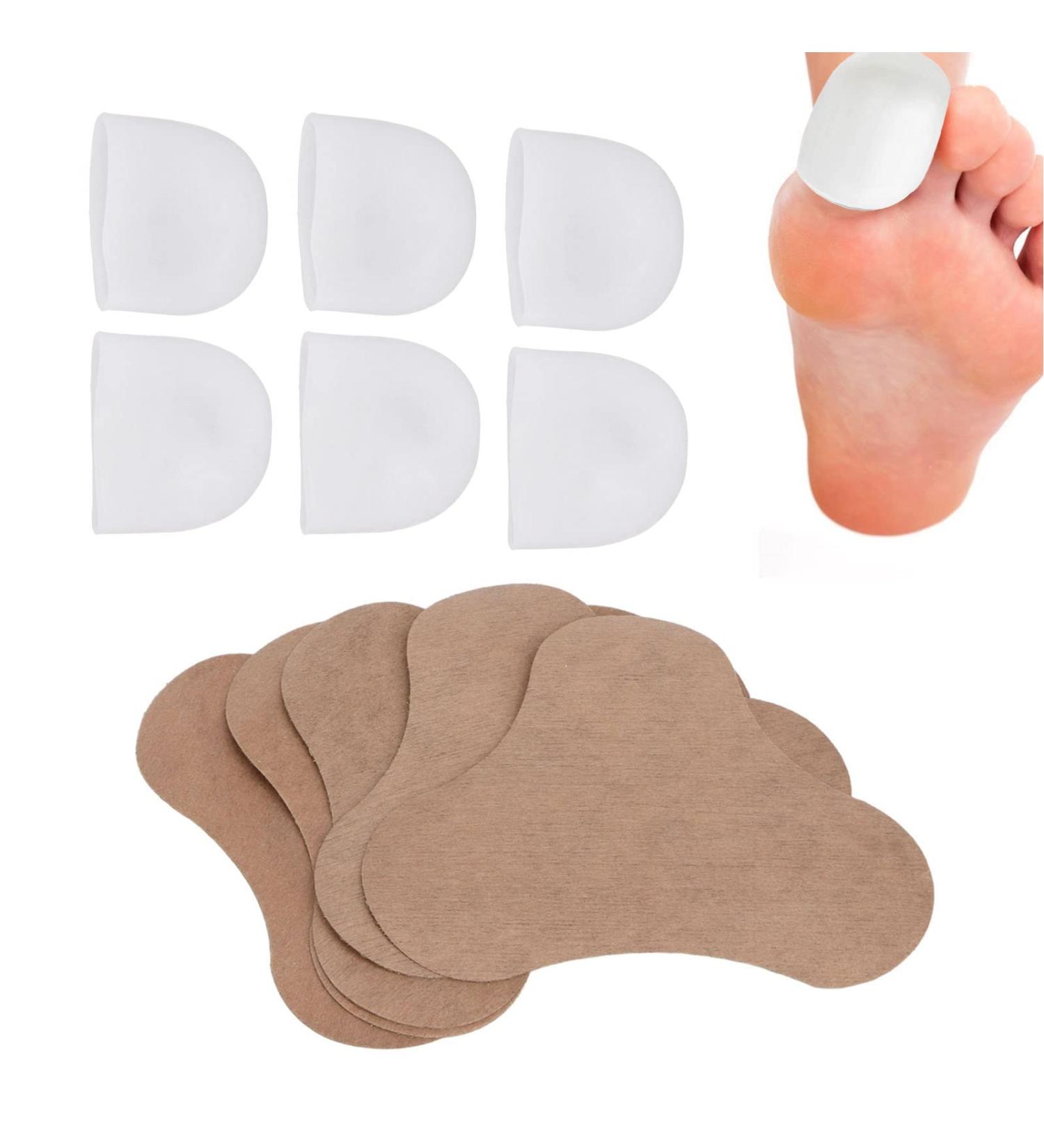 Anggrek Soft Gel Toe Protectors - 6pcs Toe Caps for Ingrown Toenails with 5pcs Toe Sleeves Care Patch - Buy Online on SooperMarket.com