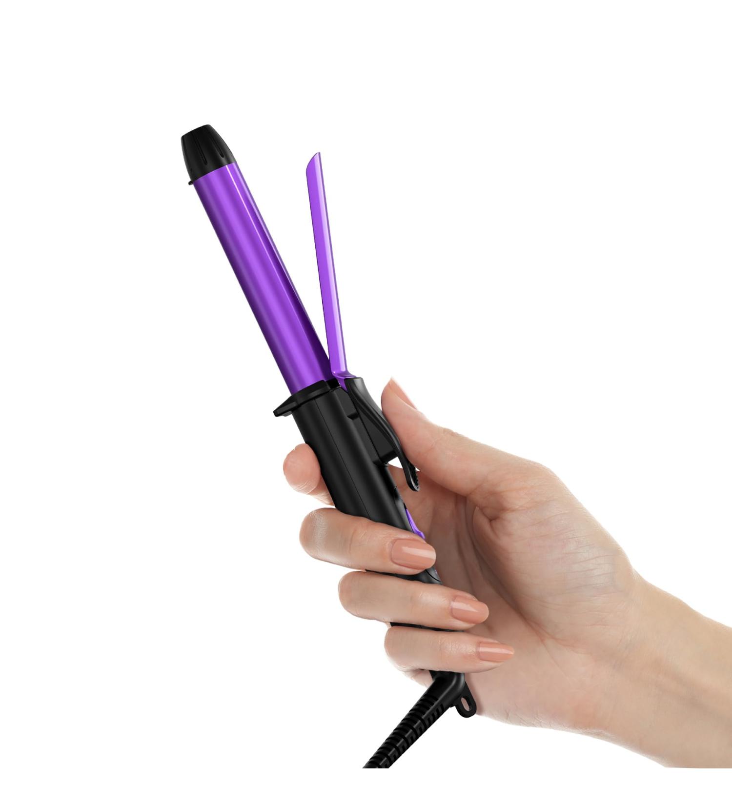 Travel Size Curling Iron - Dual Voltage Mini Curler for Short Hair | 3/4 Inch Ceramic Hair Curler with Keratin & Argan Oil | Ideal Travel Hair Styling Tool - Buy Online on SooperMarket.com