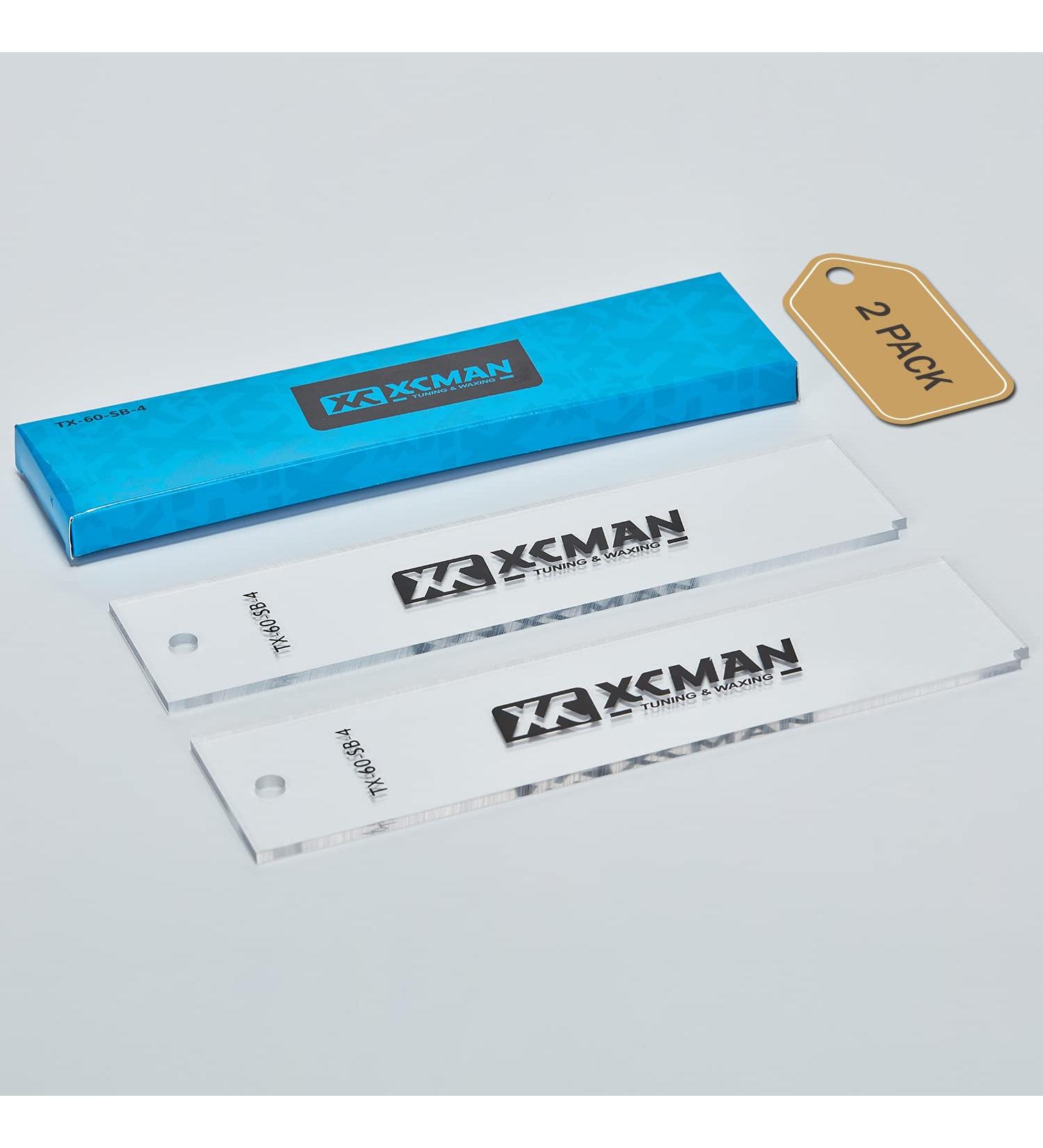 XCMAN Freeride & Snowboard Base Wax Plastic Scraper 2pcs - 230*60*4mm - Buy Online on SooperMarket.com