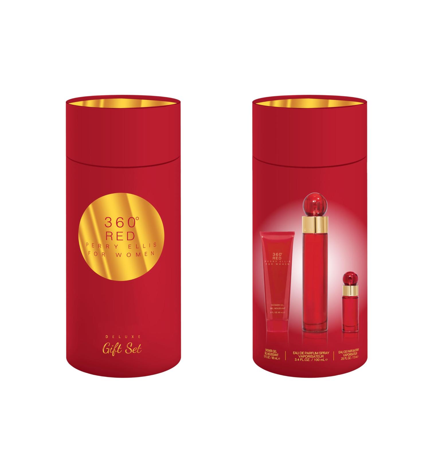 Perry Ellis 360 Red for Women 3-Piece Gift Set 1.13 Fl Oz (Pack of 3) - Buy Online on SooperMarket.com