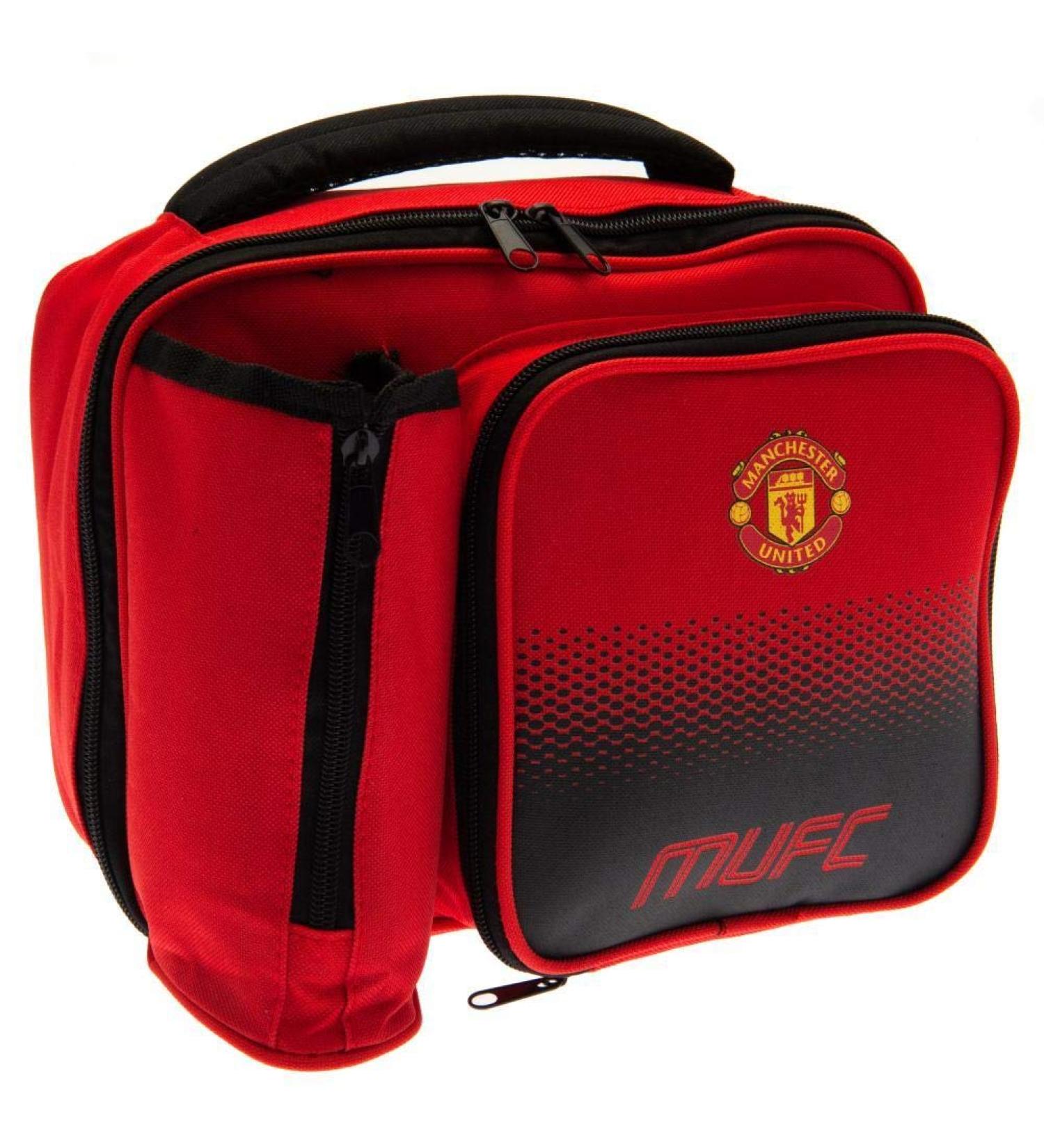 Manchester United F.C. Fade Lunch Bag (One Size) (Red)