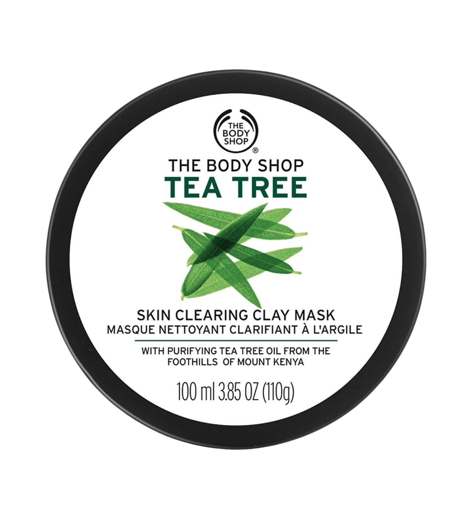 The Body Shop Tea Tree Skin Clearing Clay Mask - Purifying & Refreshing Vegan Formula - 3.85 oz - Buy Online on SooperMarket.com