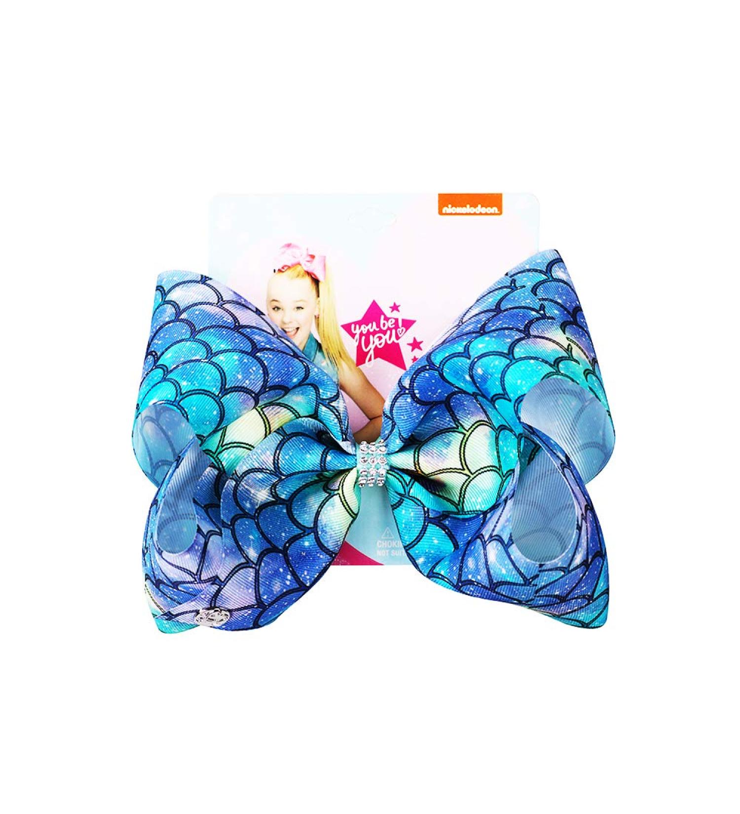 Siwa Style 8 Inch Mermaid Hair Bows for Girls - Alligator Clips Hair Barrettes - Xmas Gift - Buy Online on SooperMarket.com