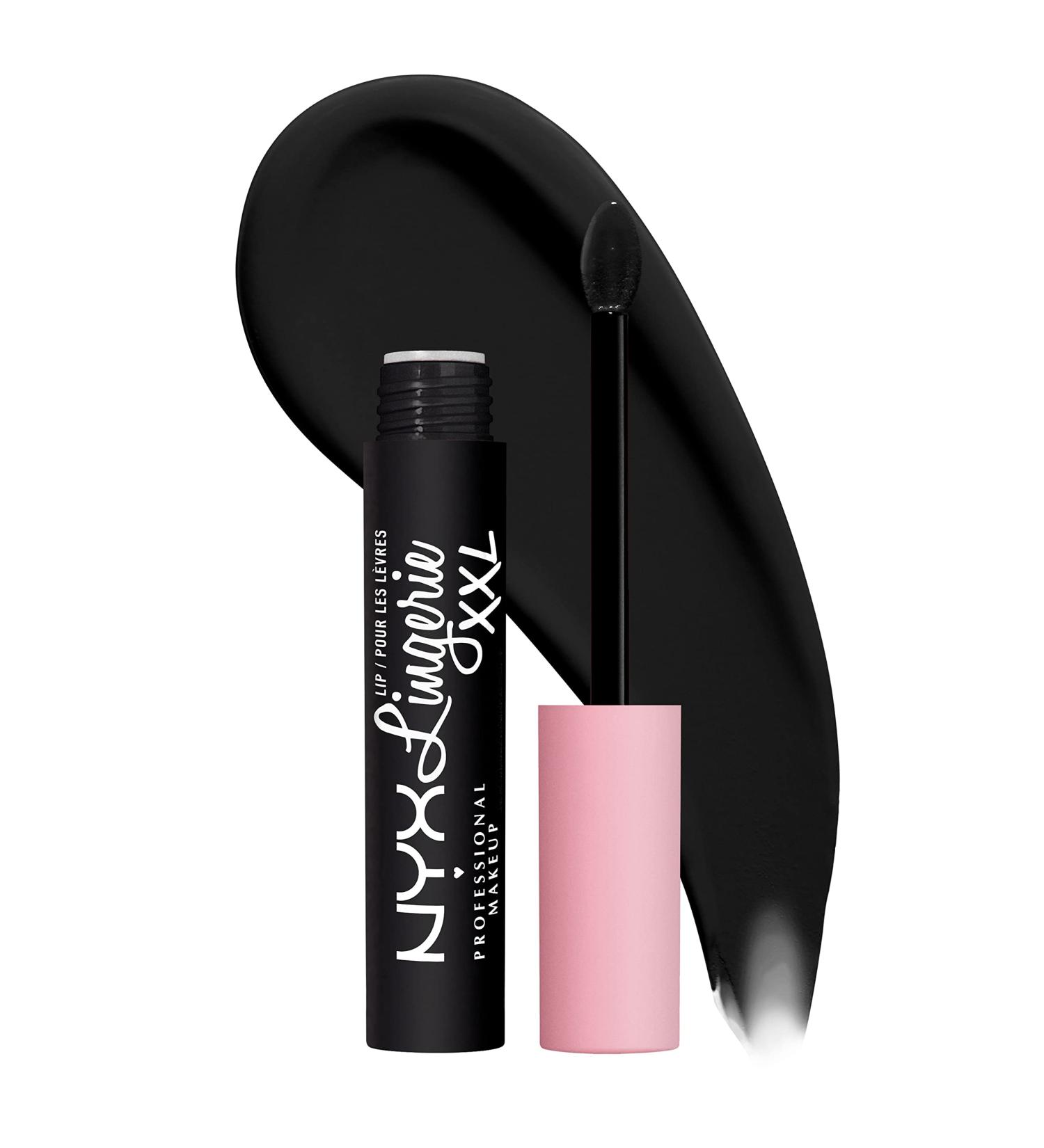 NYX Lip Lingerie XXL Matte Liquid Lipstick - Naughty Noir 0.13 Fl Oz - Buy Online on SooperMarket.com