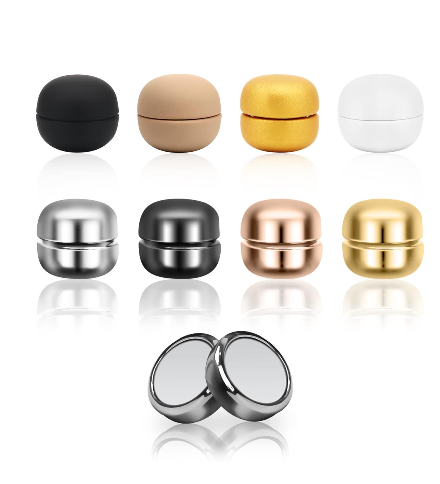 8-Piece Colorful Magnetic Hijab Pins - Rustic Style | Coldairsoap Pinless Round Magnets for Women - Buy Online on SooperMarket.com