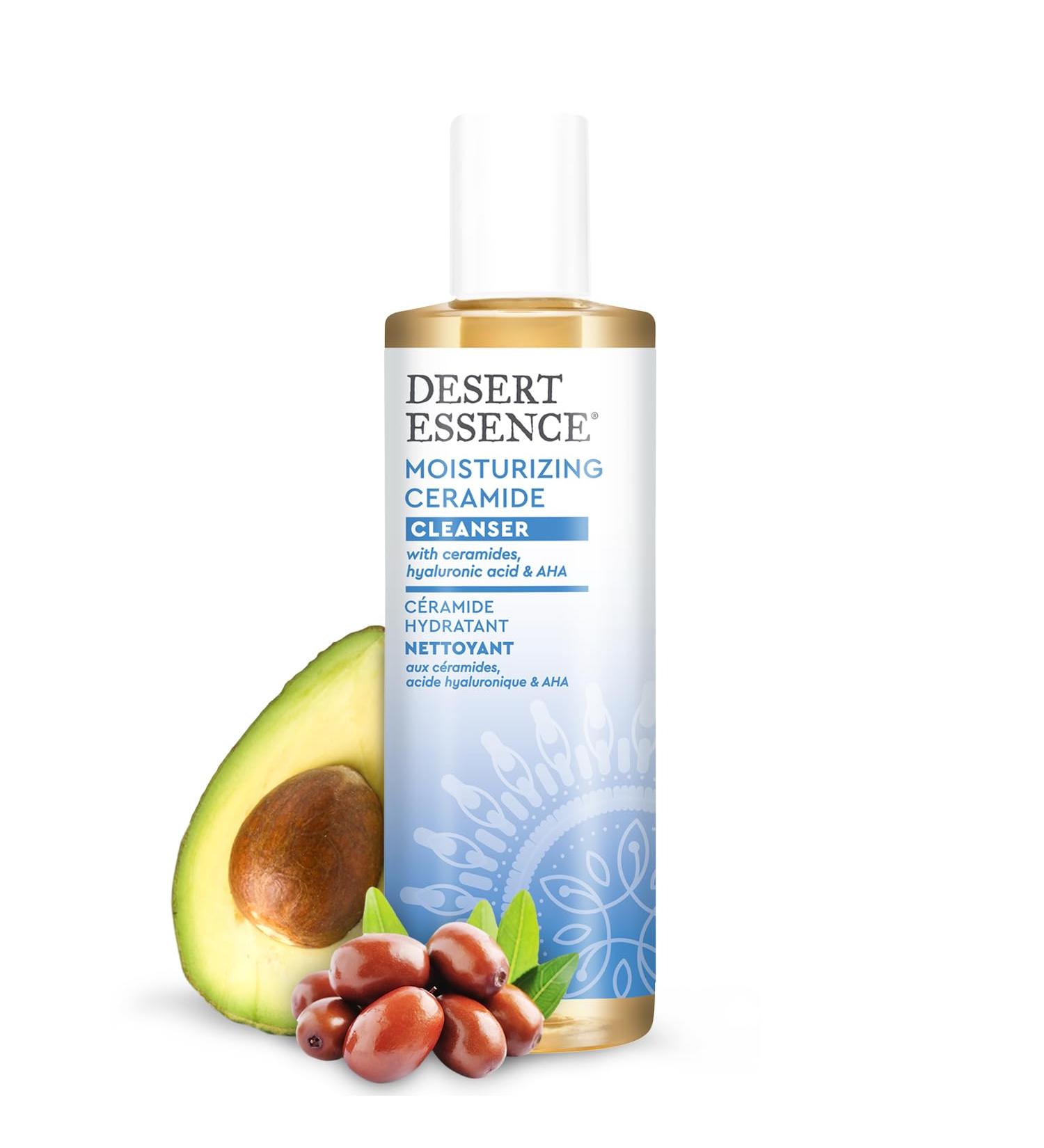 Desert Essence Moisturizing Ceramide Facial Cleanser 7.1 fl oz - Vegan Gluten-Free & Cruelty-Free - Nourish & Support Skin's Natural Moisture Barrier - Buy Online on SooperMarket.com