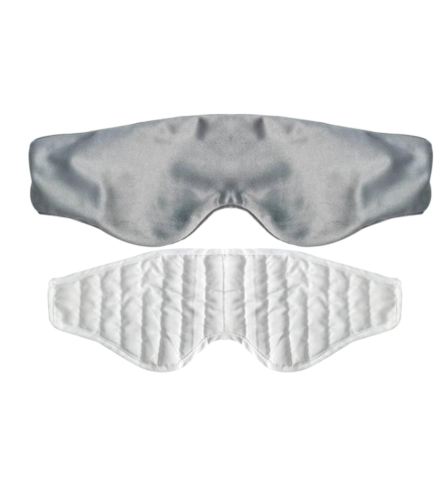 Adjustable Soft Eye Bag with Detachable Cover - Gray | Ideal for Night Sleep, Travel & Relaxation - Buy Online on SooperMarket.com