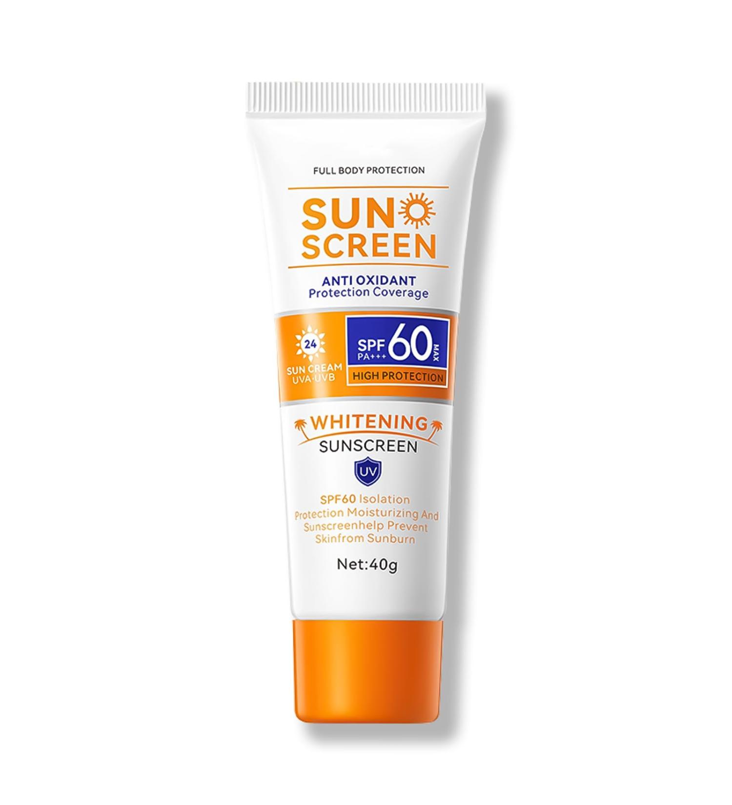 Face Sunscreen Sun Cream Spf 60 - Anti Aging Tinted Sunscreen for Face High Protection Against UVA & UVB Spf Face Moisturiser - Powerful Full Body Sun Protection Lightweight Gel Sunscreen For Face - Buy Online on SooperMarket.com