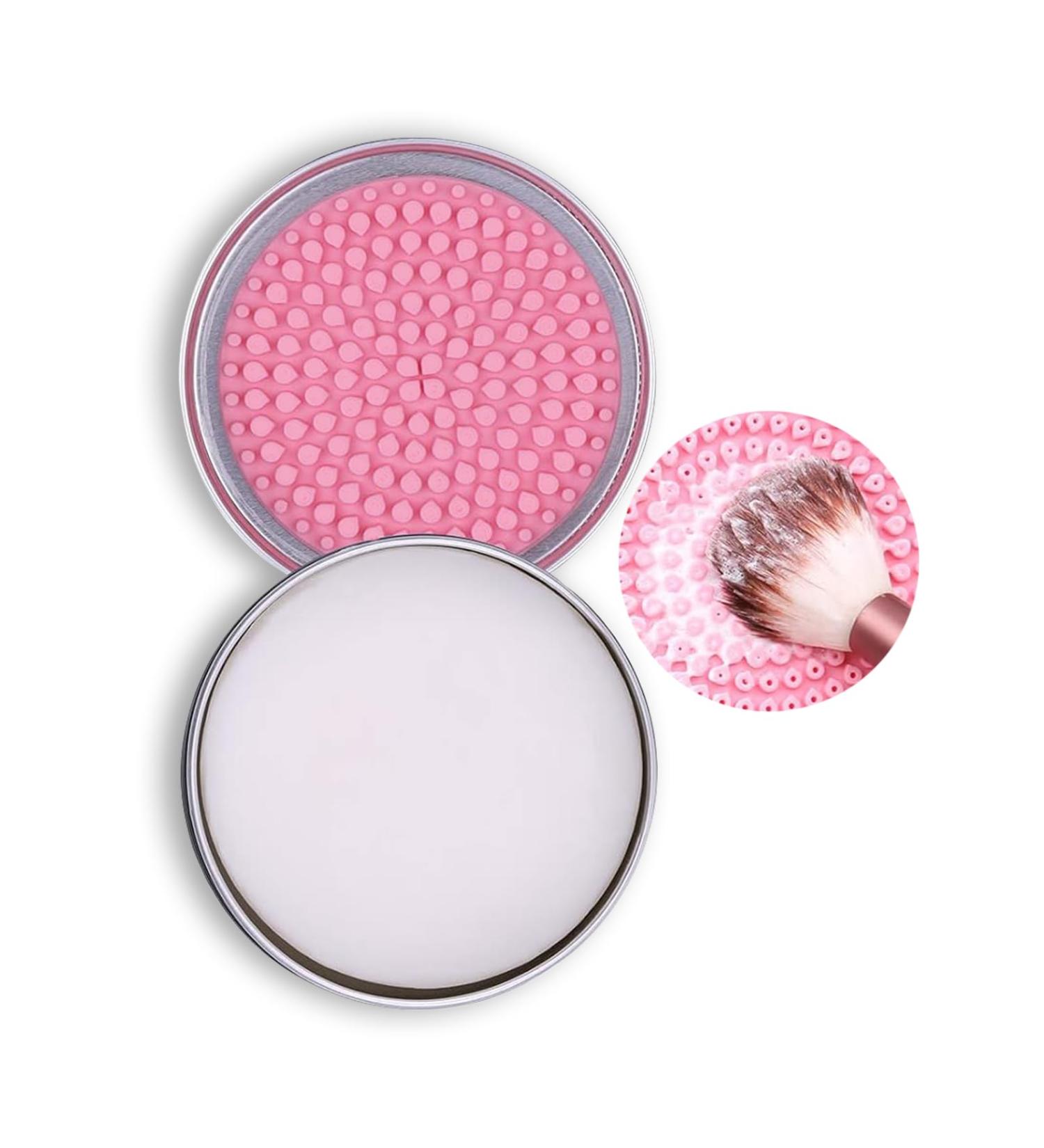 Make Up Brush Cleaner Set - Solid Soap Brush Cleaner with Makeup Brush Cleaner Mat - Easy to Clean Blenders Brush Cleaner Makeup Shampoo Removes Shadow Color Cosmetic Colors for Daily Use Travel Set - Buy Online on SooperMarket.com