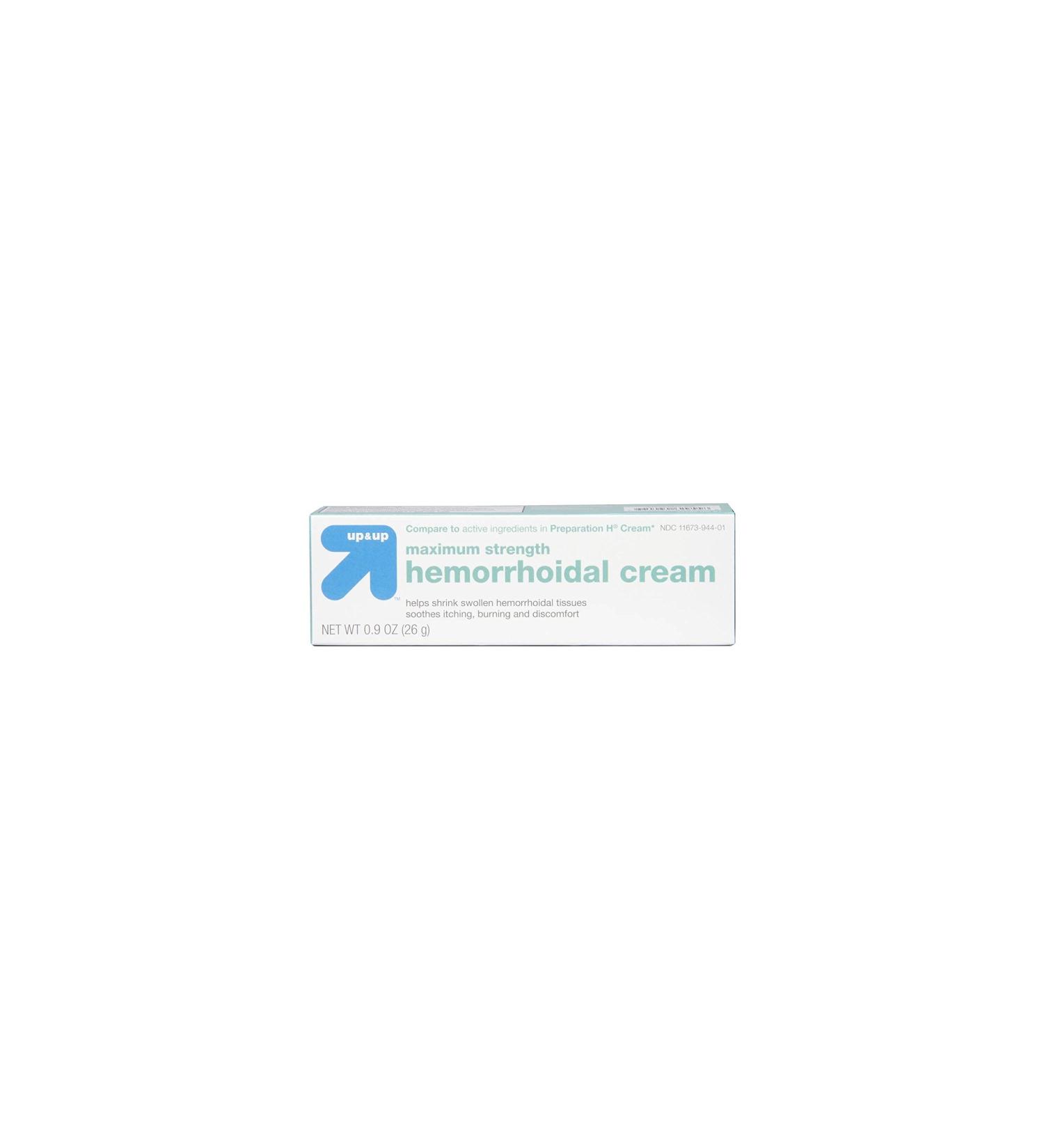 Up & Up Hemorrhoid Maximum Strength Cream 0.9 Oz - Fast Relief for Hemorrhoid Symptoms - Buy Online on SooperMarket.com