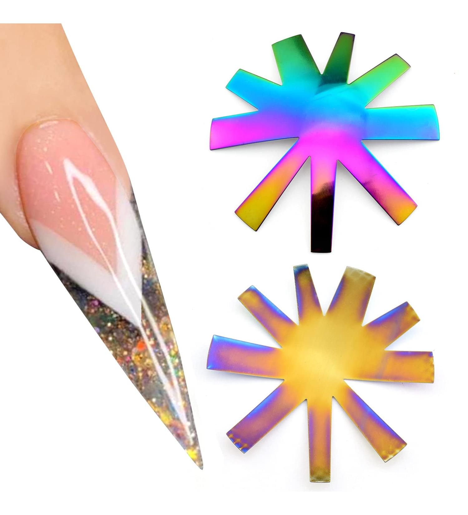 V Shape French Smile Line Nail Cutter Acrylic Tool | 9 Sizes | HJ-NAT201-FC08 - Buy Online on SooperMarket.com