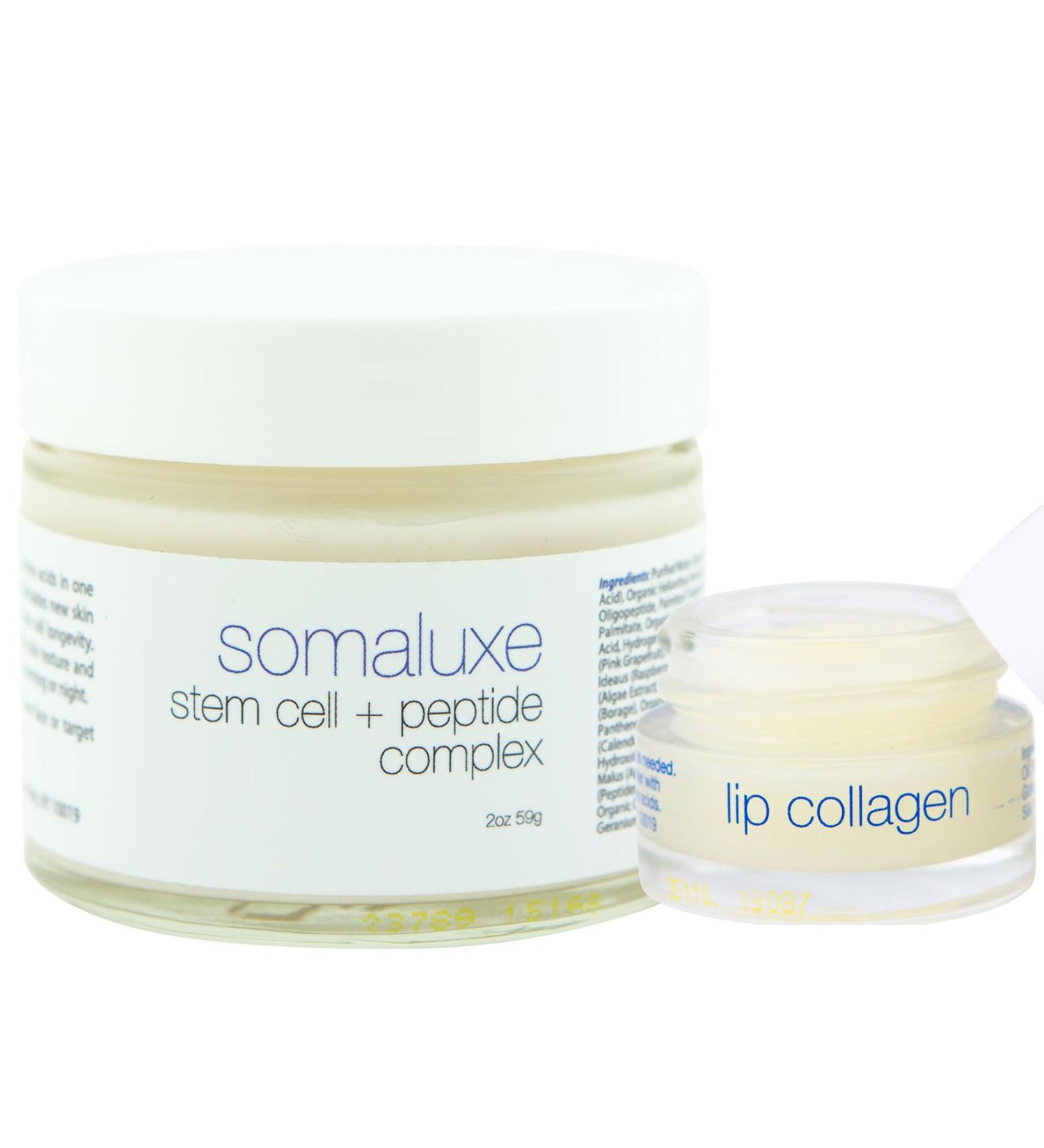 Somaluxe Collagen Dream Duo: Youthful Stem Cell Face Moisturizer & Lip Collagen Set for Softer Skin Shop Internationally - Buy Online on SooperMarket.com