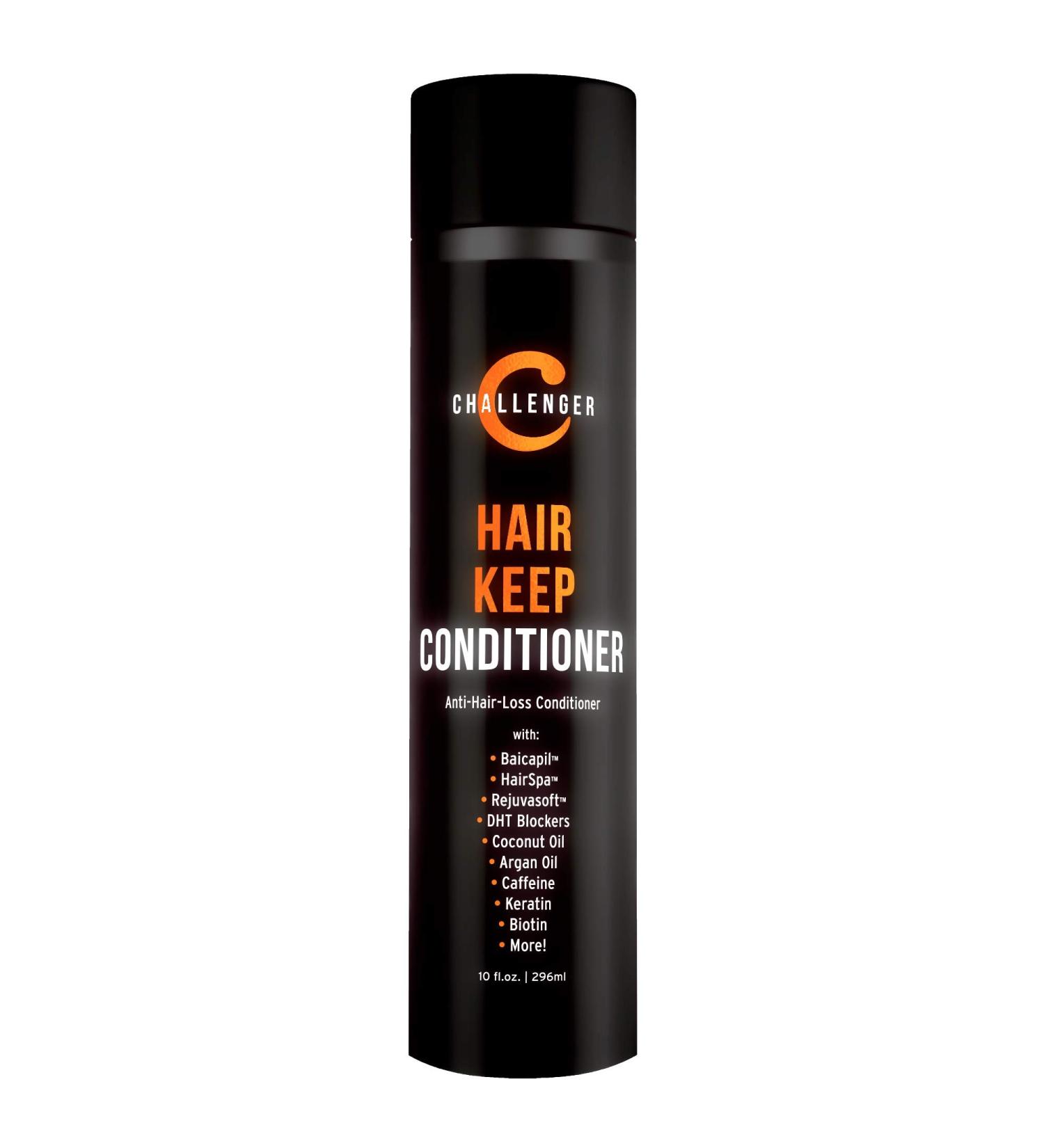 Challenger Men's Hair Keep Conditioner - DHT Blocking & Hair Growth | 10oz with Baicapil Caffeine Biotin & Argan Oil | 2 Month Supply - Buy Online on SooperMarket.com