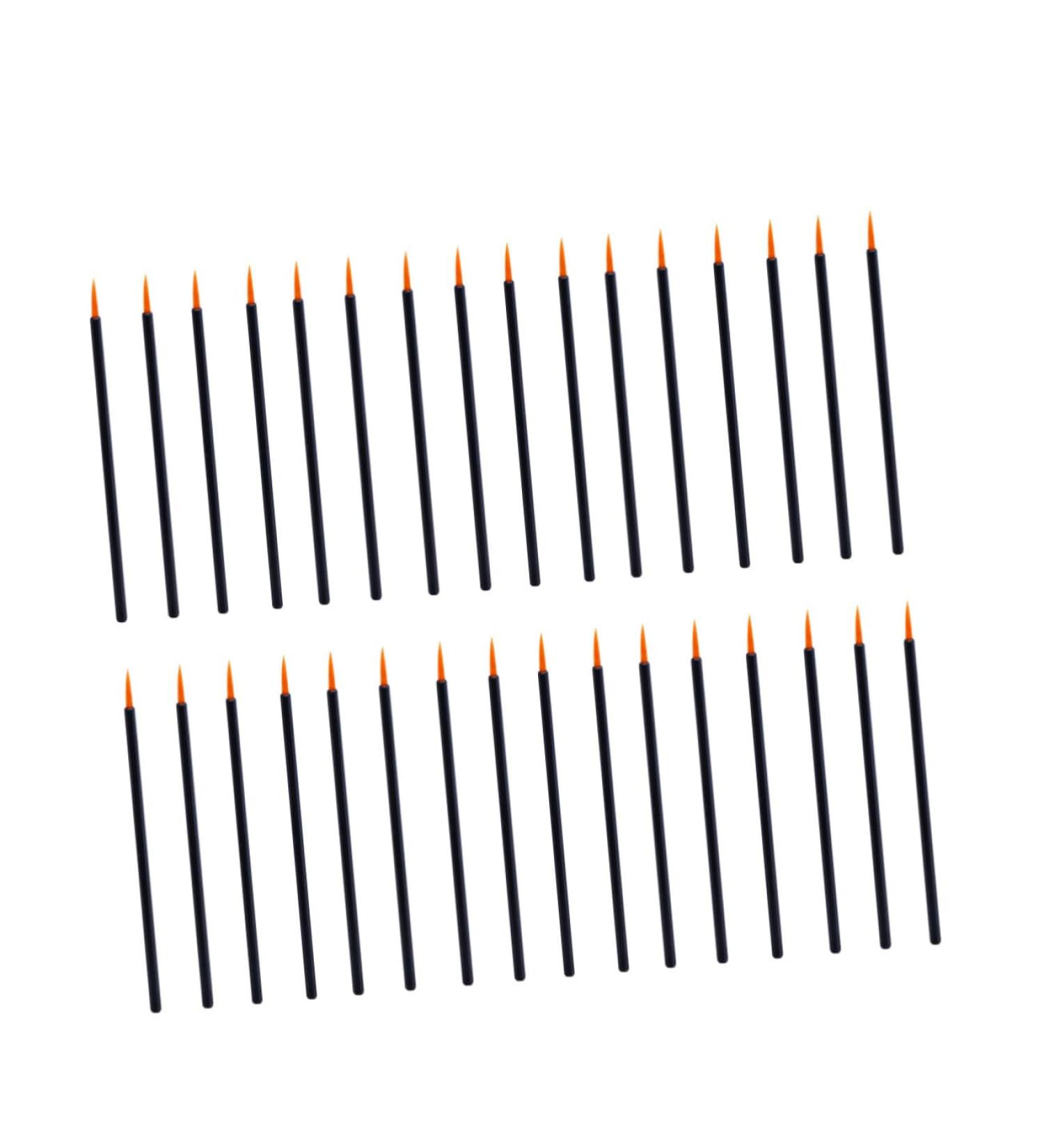 Mikinona 100pcs Tool Wands Cosmetic Point Lip Makeup Fine Applicator Brush Eyeliner Gloss Disposable - Buy Online on SooperMarket.com