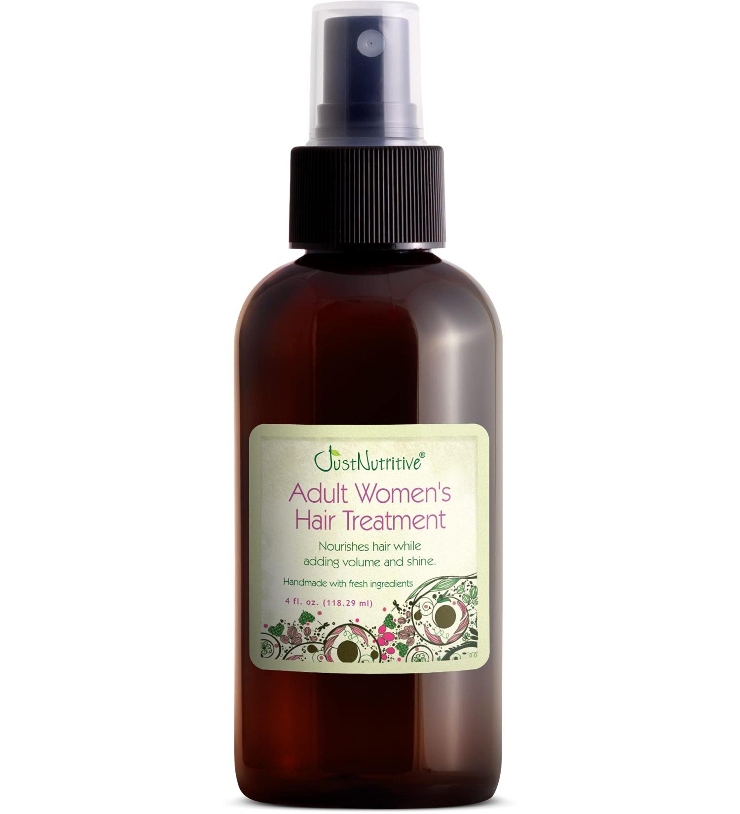 Just Nutritive Women's Hair Treatment Oil - Nourishing & Strengthening for Thinning Hair 4 oz - SLS & Chemical Free Ideal for Hair Loss Regrowth - Buy Online on SooperMarket.com