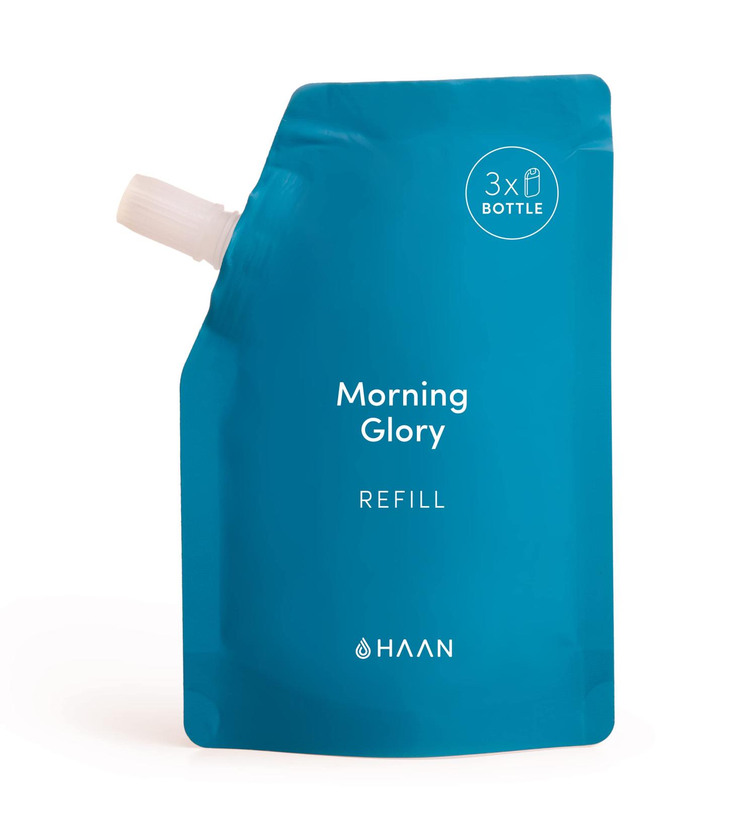HAAN Hydrating Hand Sanitizer with Aloe Vera Refill - 3.4 floz | Moisturizing Fresh Morning Glory Scent - Buy Online on SooperMarket.com