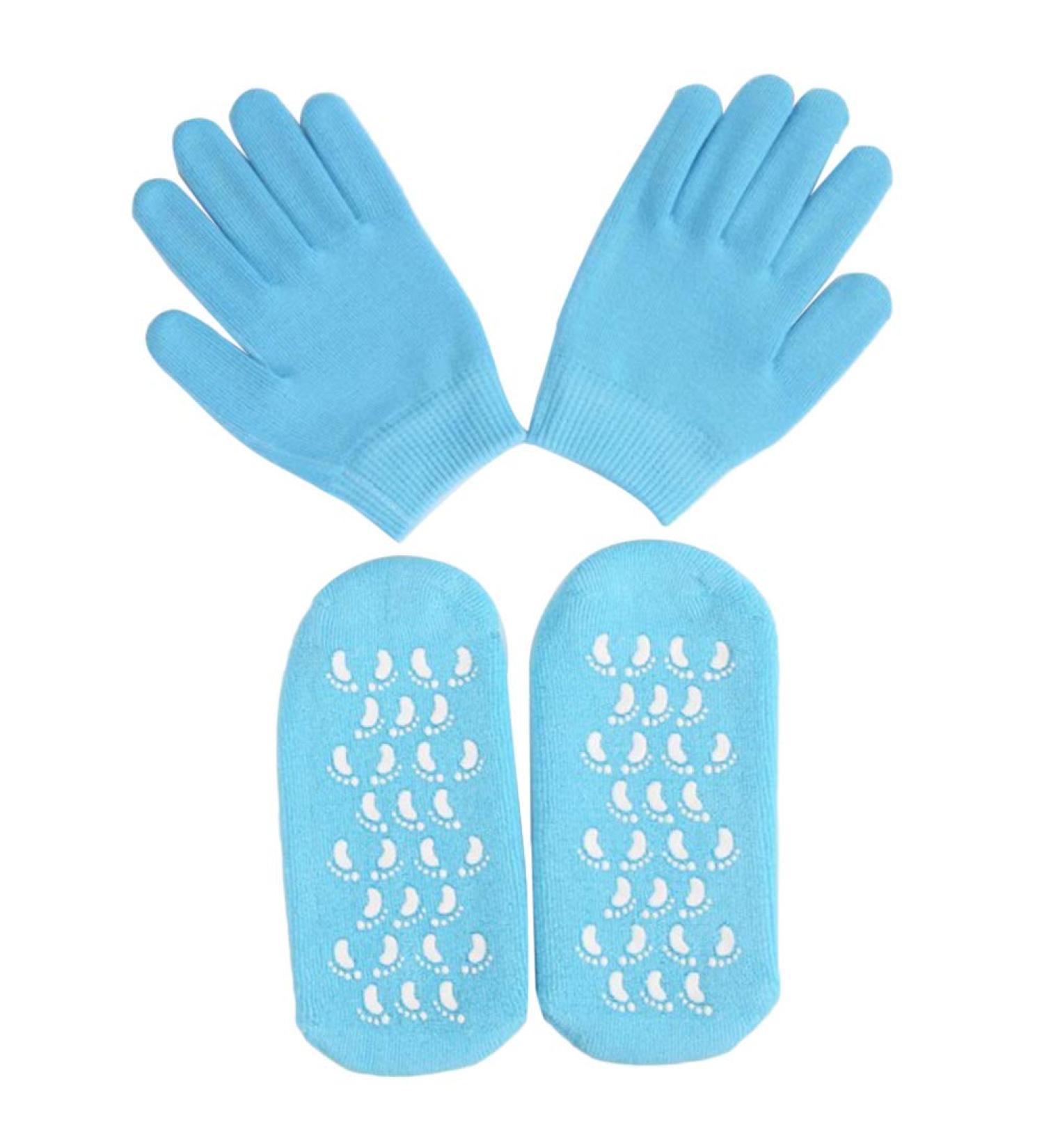 Gloves Moisture Socks Gel Socks Spa Socks Hand Sky Blue - Buy Online on SooperMarket.com