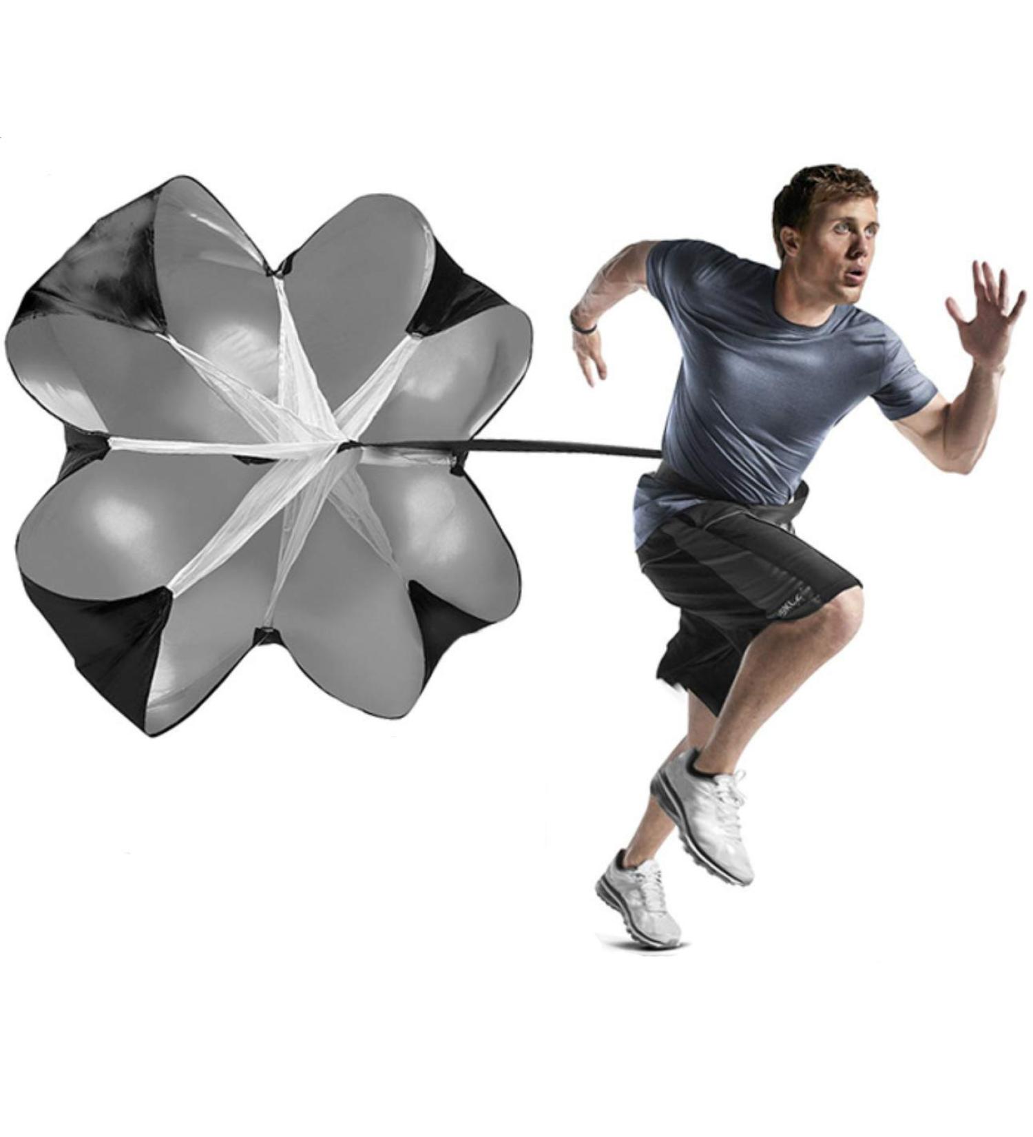 MioCloth 57 Running Speed Chute Resistance Parachute for Core Training & Power Sprint Soccer - Black - Buy Online on SooperMarket.com