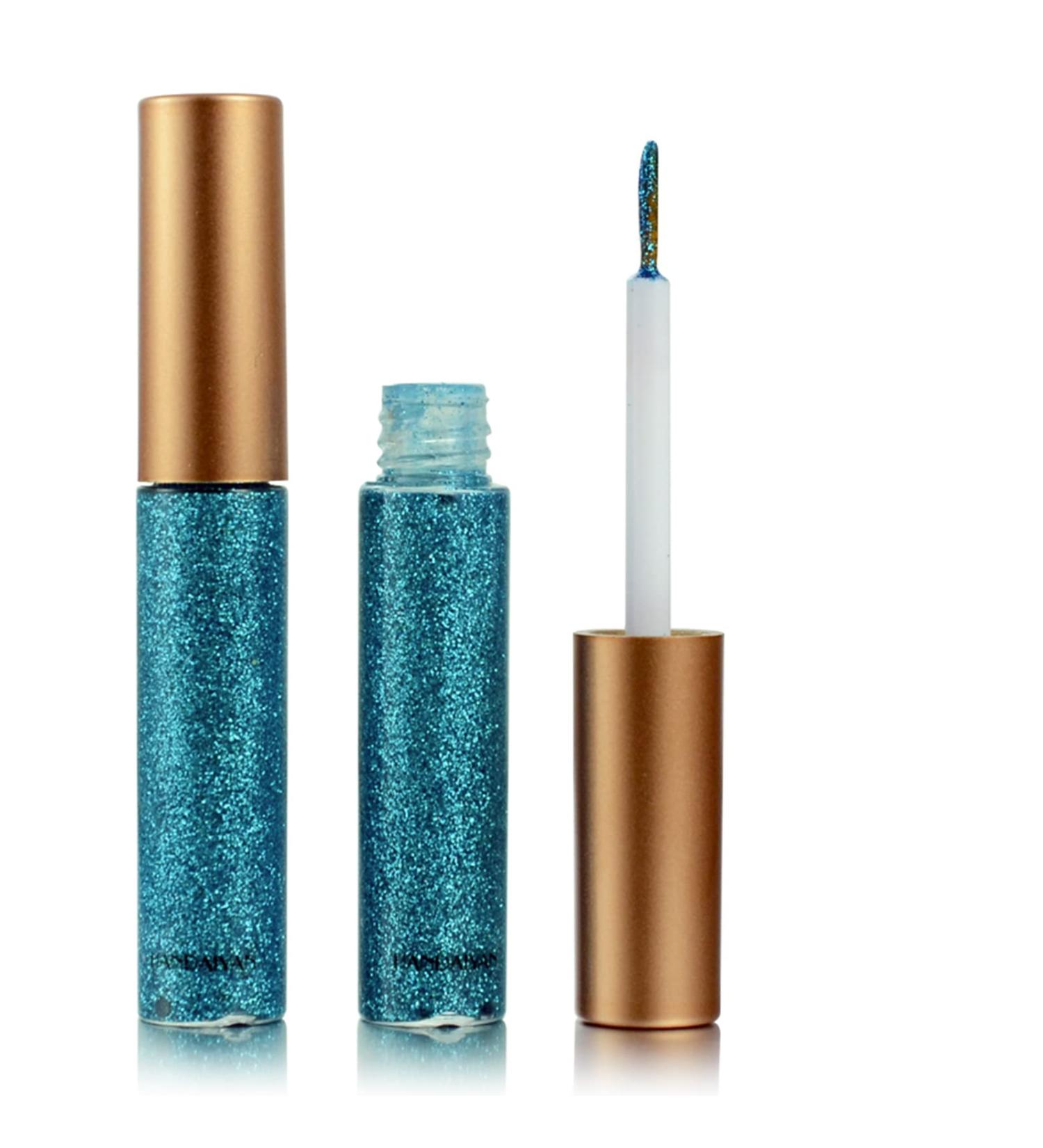 DekRion Blue Glitter Eyeliner - Long-Lasting Waterproof Liquid Eyeliner for Eye Makeup - Buy Online on SooperMarket.com