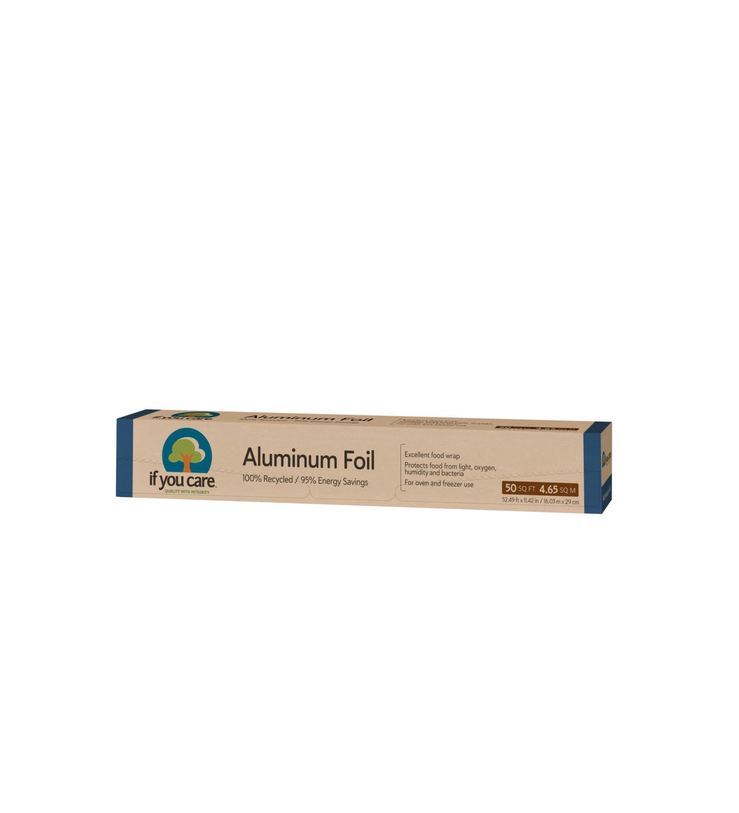 If You Care Aluminum Foil - 50 Sq. Ft. Roll, 100% Recycled Kitchen Wrap - Buy Online on SooperMarket.com