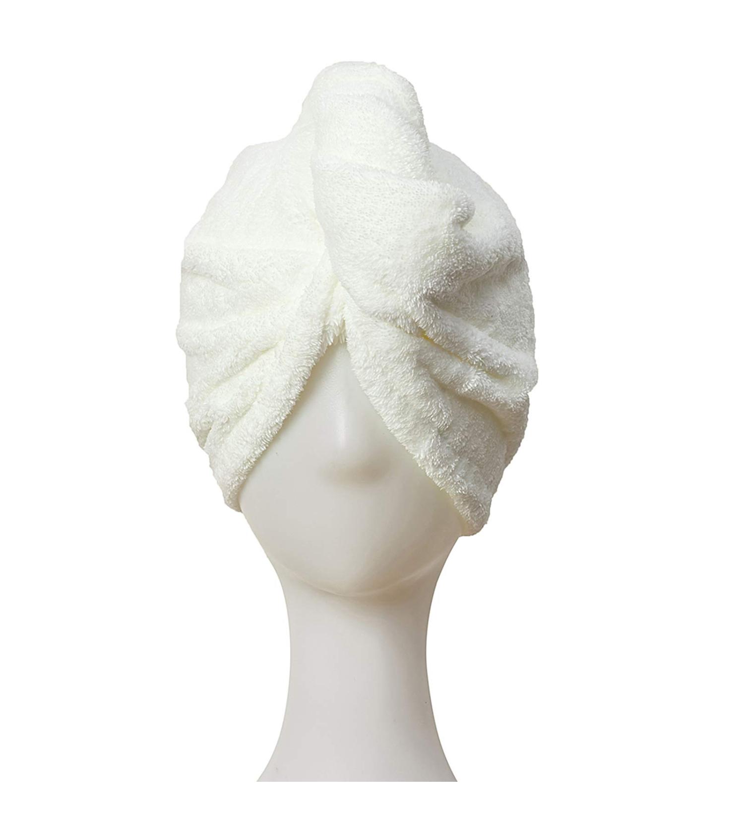 Magic Instant Hair Dry Towel for Women - Perfect for Curly & Thick Hair - Beige Turban - Buy Online on SooperMarket.com