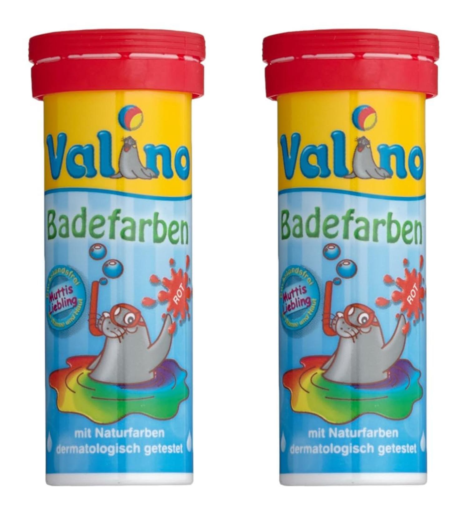 Valino bath colours red (1 x 10 pieces) (pack of 2)