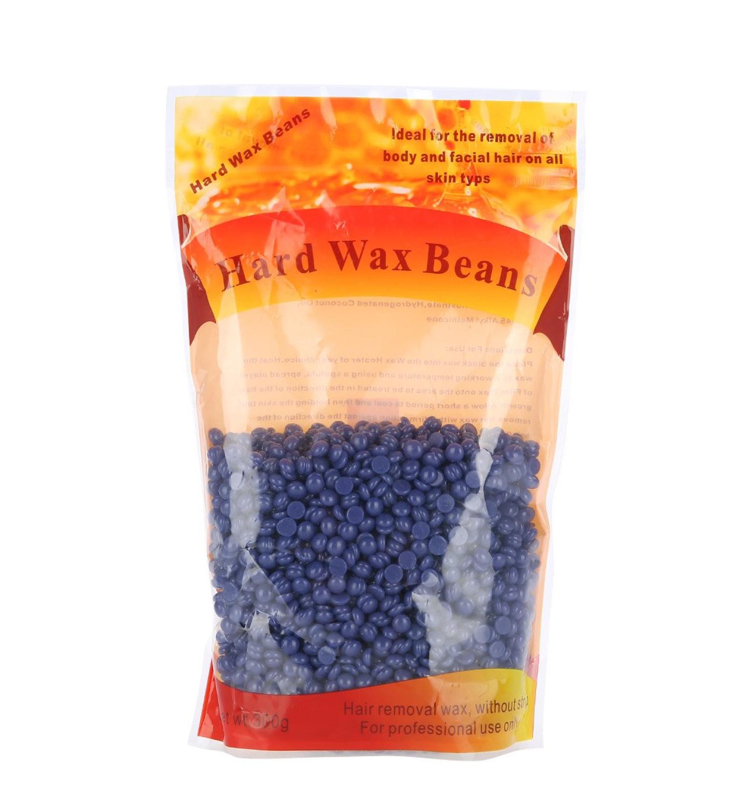 Depilatory Harsh Wax Beans for Arm & Body Hair Removal - Lavender 300g Pack for Men & Women - Buy Online on SooperMarket.com