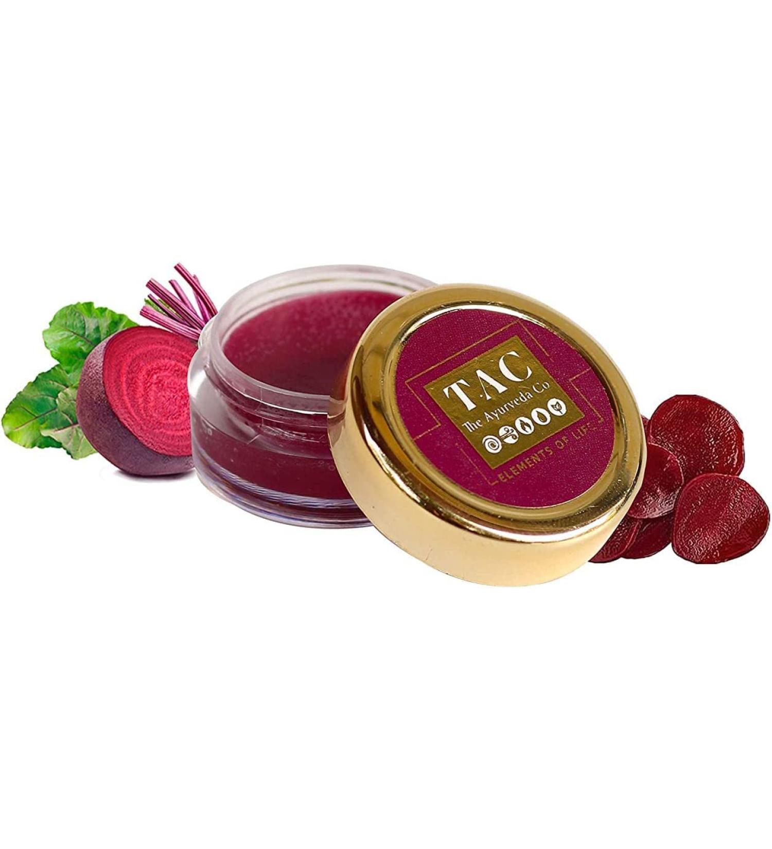 QRA Beetroot Lip Lightening Balm For Dark Lips For Men & Women With Shea Butter & Cocoa Butter For Dry Lips Sulphate & Paraben Free - 5gm - Buy Online on SooperMarket.com