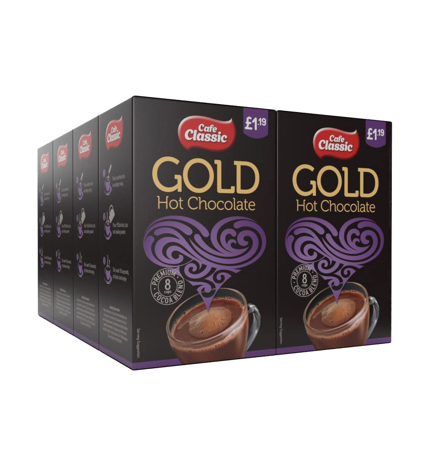 Cafe Classic Instant Hot Chocolate 64 sachets (Case of 8 x 8 sachets) - Buy Online on SooperMarket.com