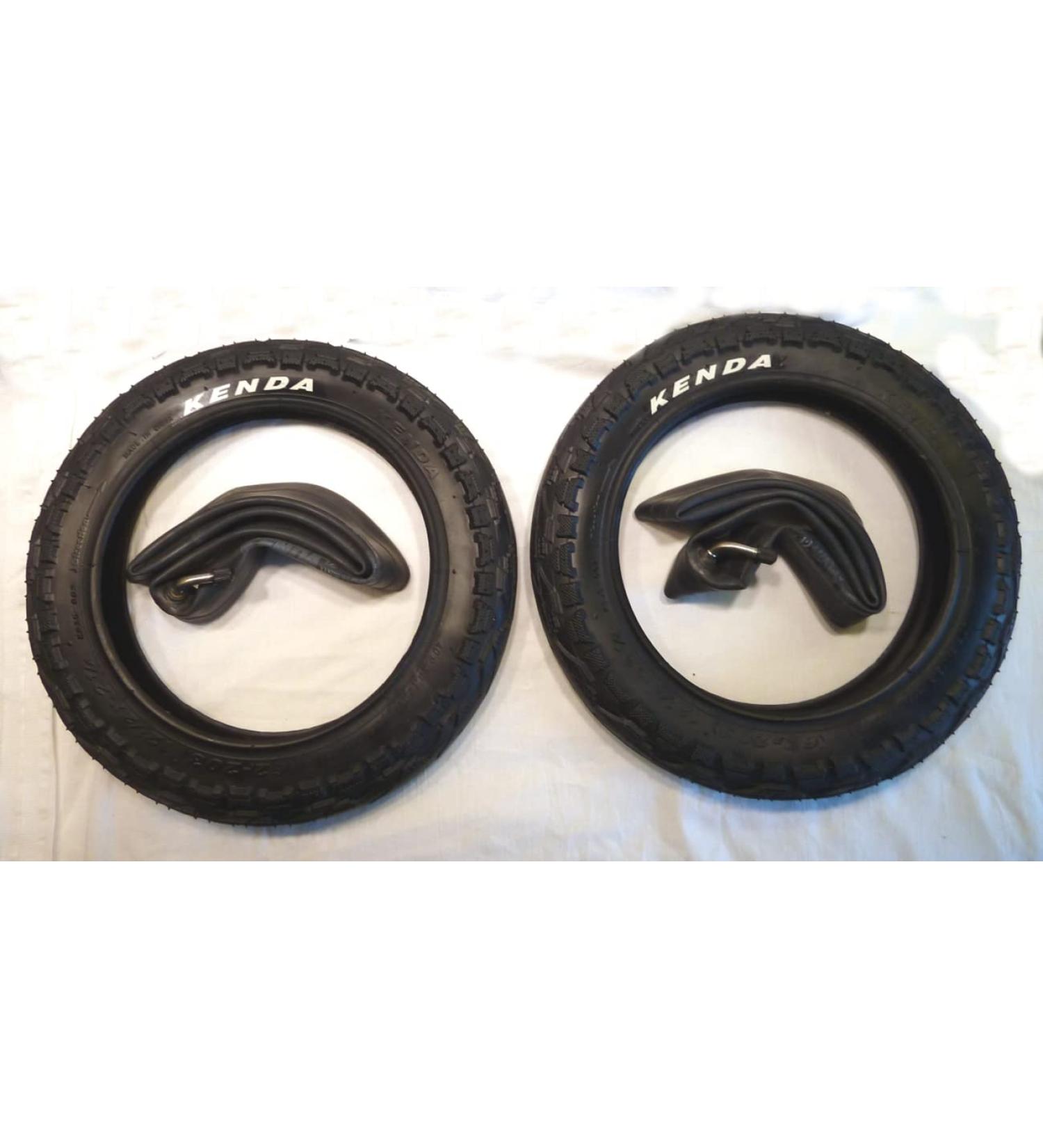 12 Inch Stroller Tire Set - 2x 62-203 Tires & 2x CBK-MS Tubes (12.5x2.25 | 45 Valve) - Durable Replacement for Smooth Rides - Buy Online on SooperMarket.com
