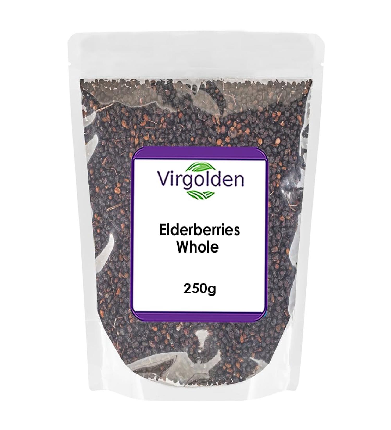 Elderberries Whole 250g by Virgolden