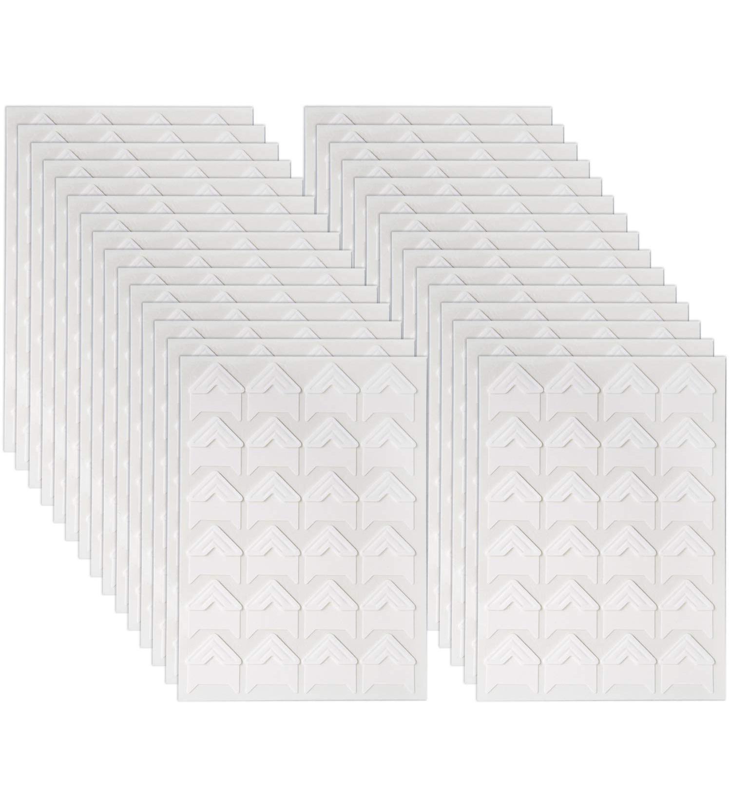 Nicunom 720 Self-Adhesive Photo Corners for Scrapbooks and Albums - Acid-Free, Easy Mounting - White (720 Pieces) - Buy Online on SooperMarket.com