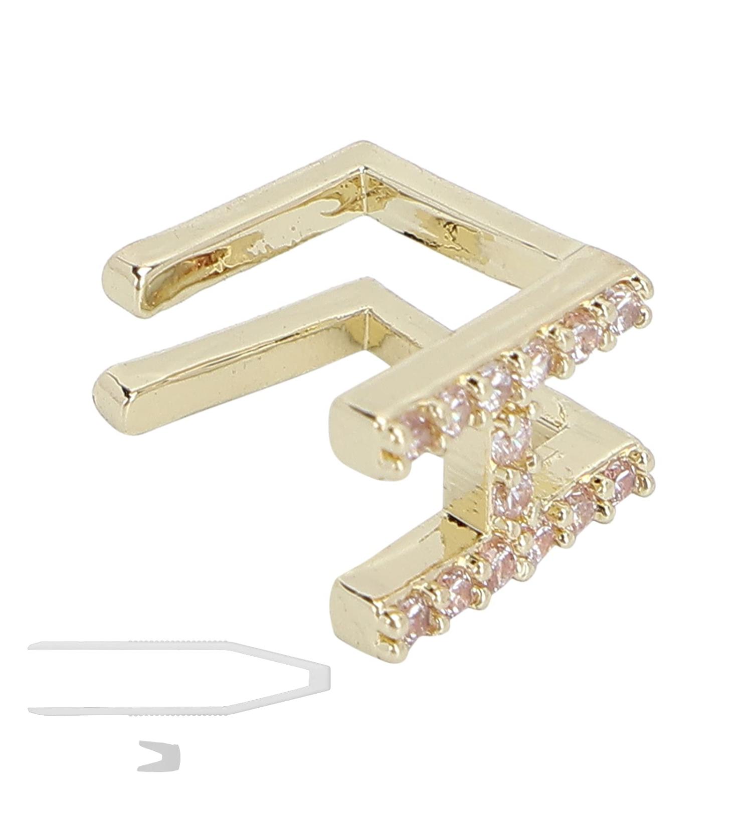 Hip Hop Tooth Brace Capital Letter H Halloween Decoration with Easy Wearfor Hip Hop Fashion Shows or Music Concerts (Gold) - Buy Online on SooperMarket.com