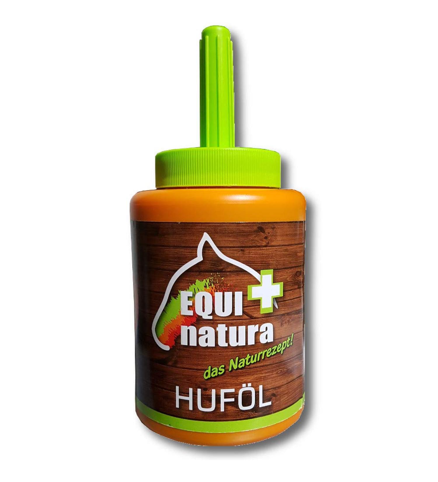 EQUINATURA hoof oil with brush in 450ml pot
