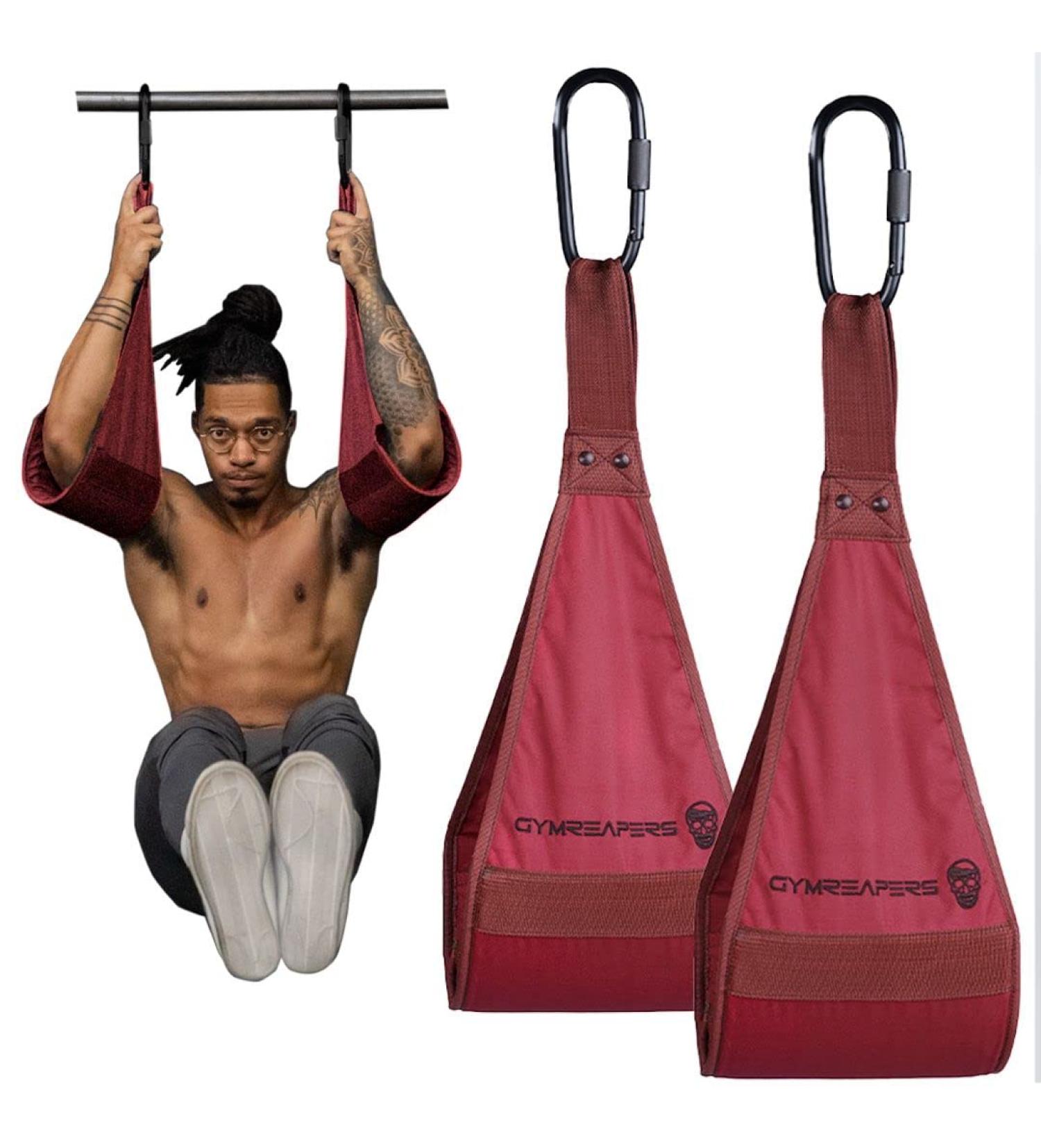 Gymreapers Hanging Ab Straps - Padded Arm Supports for Core Strength & Abdominal Training - Buy Online on SooperMarket.com