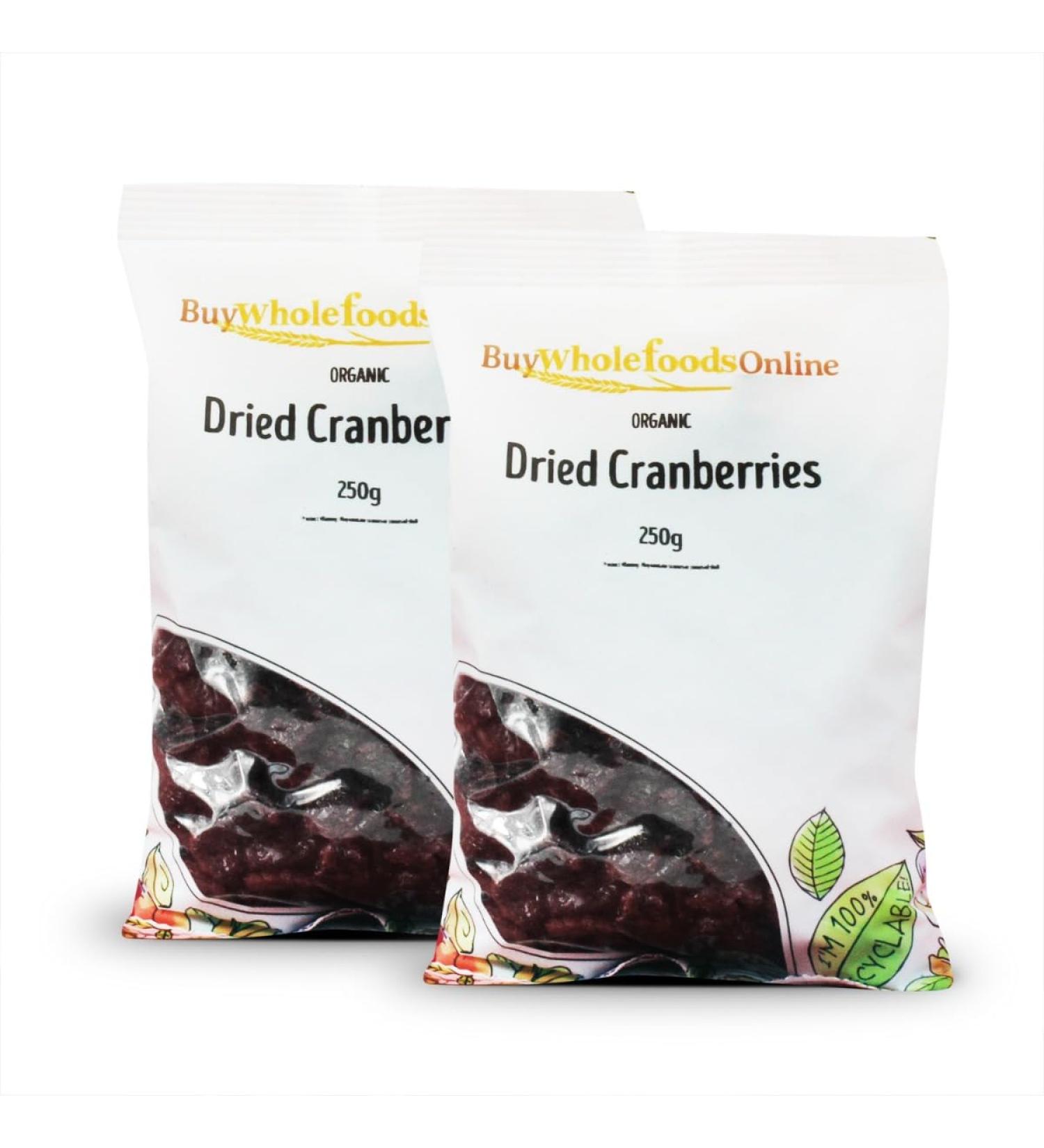 Organic Dried Cranberries 500g