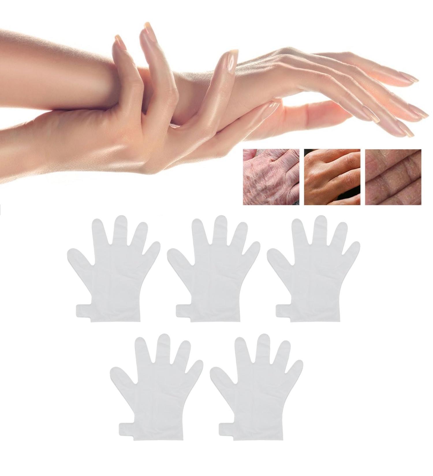 5 Pairs Moisturizing Hand Mask Gloves Effective Exfoliation Smoother Skin Hand Peel Mask Hand Spa Mask for Dry Hands for Home Beauty Salon Repair Rough Skin - Buy Online on SooperMarket.com