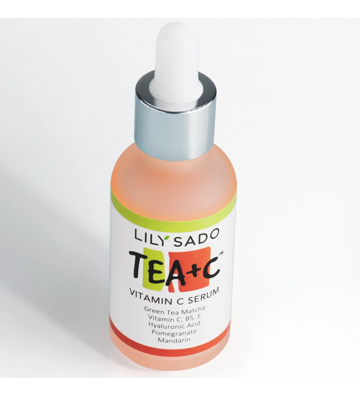 Lily Sado Tea+C Green Tea + Vitamin C Super Serum - Organic Vegan Anti-Wrinkle Moisturizer for Luscious Radiant Skin - Women & Men - Buy Online on SooperMarket.com