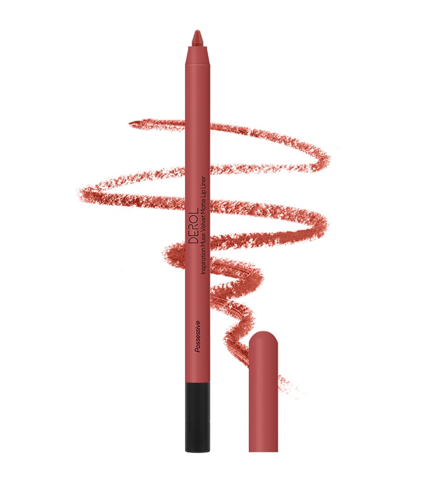 Long Lasting Waterproof Creamy Lip Liner Pencil | High Pigmented & Non-Dry | Up to 12 Hours Wear | Professional Matte Lip Makeup (05 POSSESSIVE) - Buy Online on SooperMarket.com