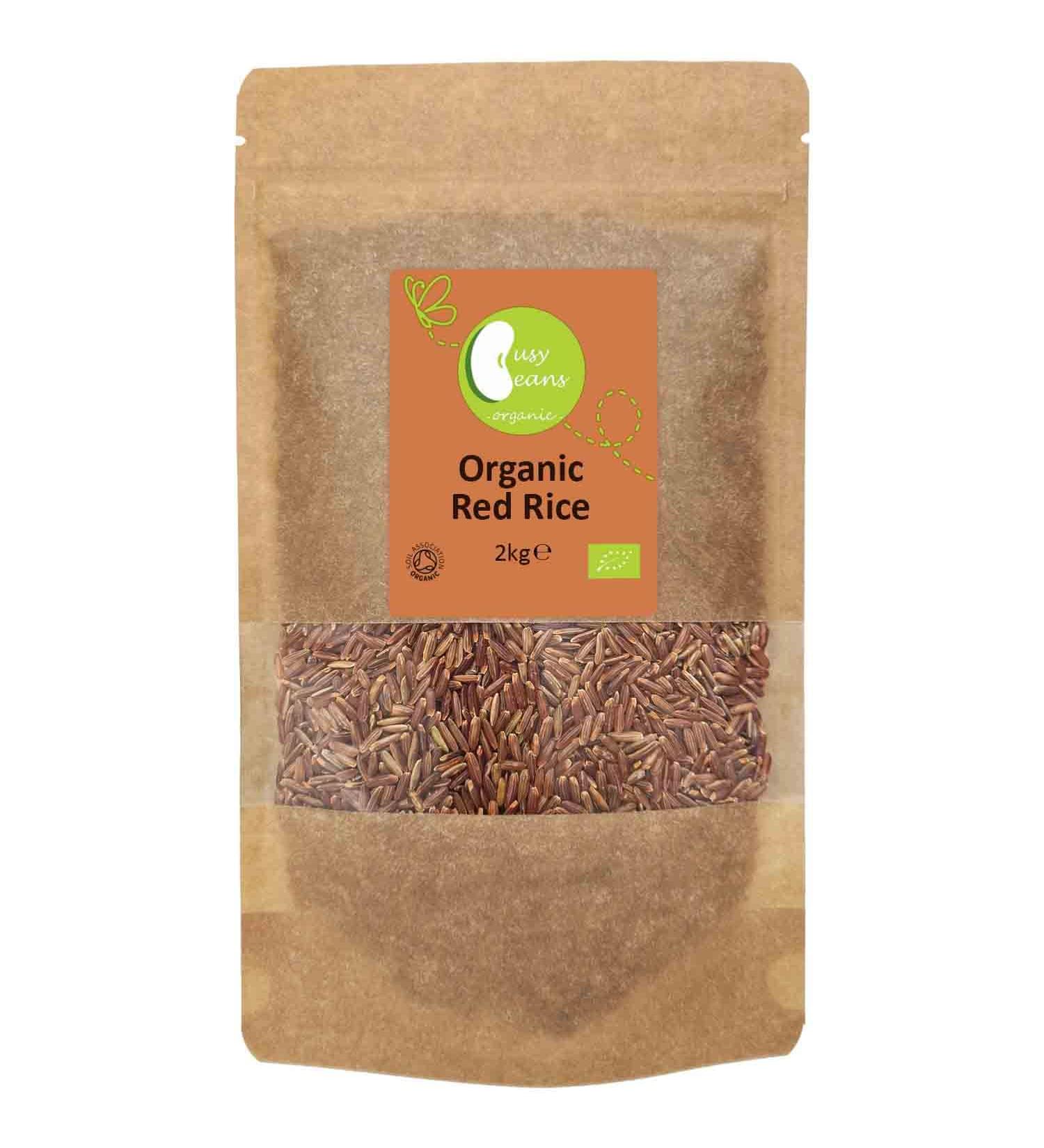 Organic Red Rice -Certified Organic- by Busy Beans Organic (2kg) - Buy Online on SooperMarket.com