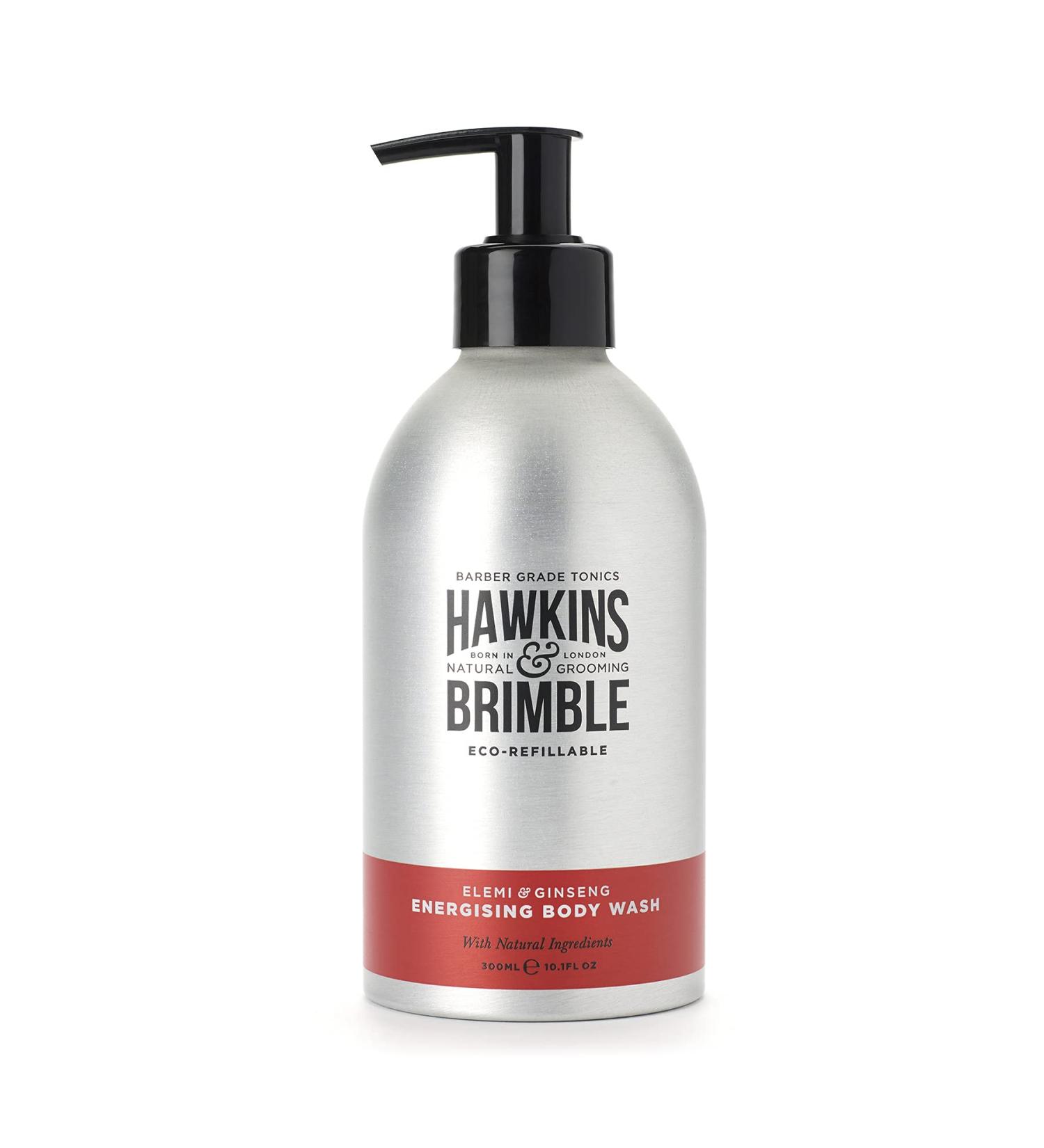 Hawkins & Brimble Eco-Refillable Bodywash for Men - 10.1 Fl oz | Hydrating Naturally Fragranced & Eco-Friendly | Sustainable Body Wash Refill - Buy Online on SooperMarket.com