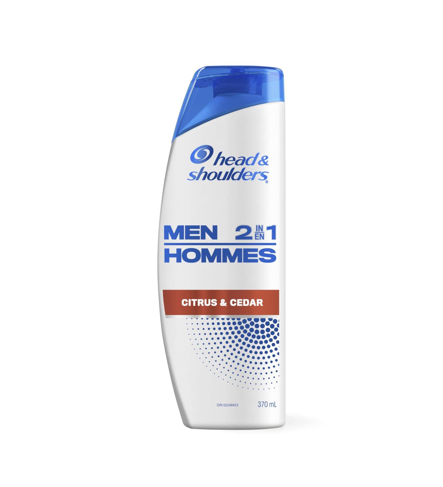 Head and Shoulders Mens 2 in 1 Dandruff Shampoo and Conditioner Anti-Dandruff Treatment Citrus & Cedar for Daily Use Paraben Free 370 mL (Packaging May Vary) Citrus + Cedar - Buy Online on SooperMarket.com
