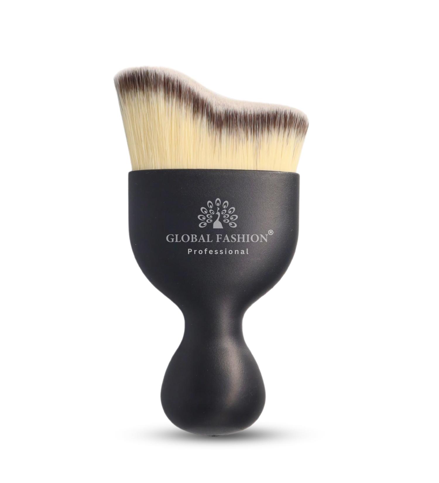 Buy Dual-Action Brush for Foundation & Powder - Global Fashion | 10x6x3cm 15g Black - International Shipping - Buy Online on SooperMarket.com