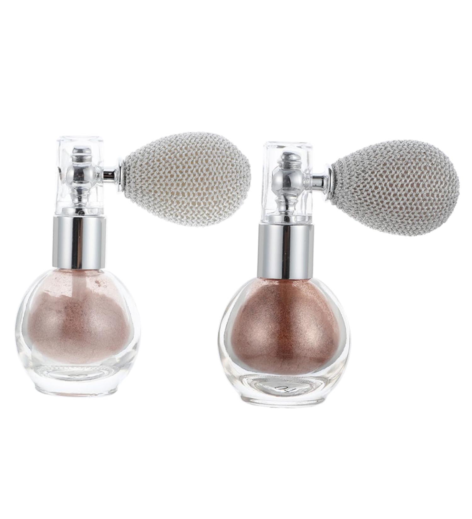 PLAFOPE Glitter Powder Spray 2pcs Spray Glitter Highlighters Sparkle Makeup Powder Body Highlighter Sprayer Hair Loose Powder - Buy Online on SooperMarket.com