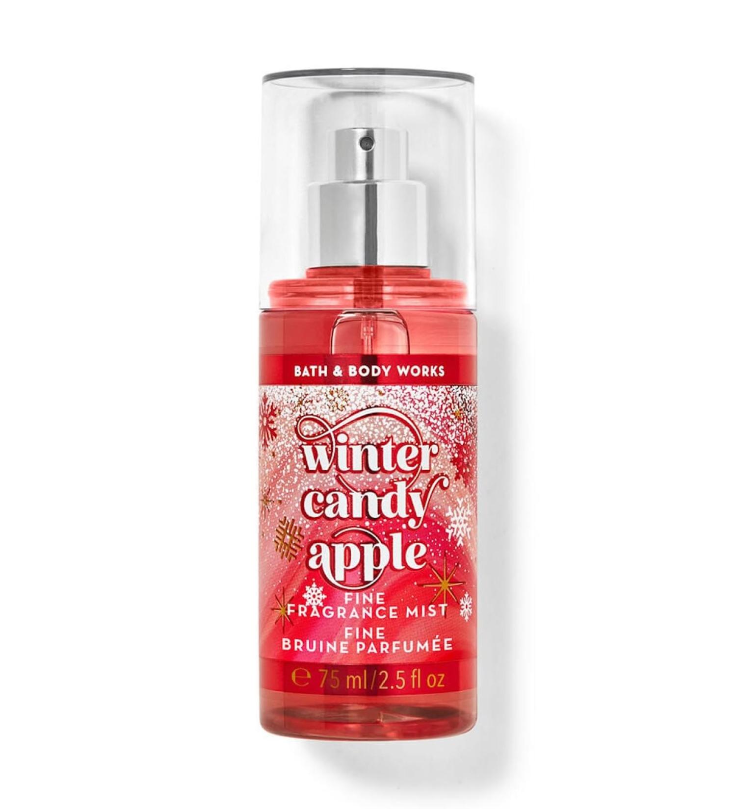 Bath & Body Works WInter Candy Apple Fine Fragrance Mist Travel Size Mini Purse Spray 2.5 Ounce (WInter Candy Apple) WInter Candy Apple 2.5 Fl Oz (Pack of 1)
