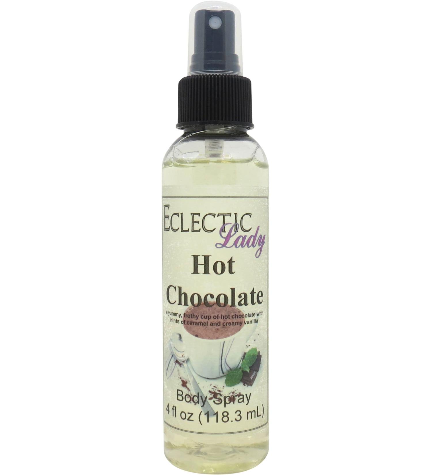 Hot Chocolate Body Spray (Double Strength) 4 ounces Body Mist for Women with Clean Light & Gentle Fragrance Long Lasting Perfume with Comforting Scent for Men & Women Cologne with Soft Subtle 4 Fluid Ounces (Double Strength) - Buy Online on SooperMarket.com