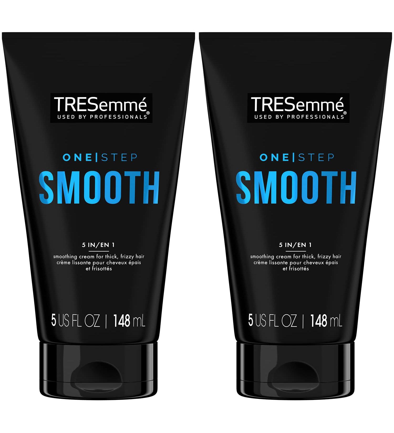 TRESemm One Step Smooth Hair Cream Serum - 5 in 1 Frizz Control & Heat Protectant - 2 pk, 5 Oz Ea - Buy Online on SooperMarket.com